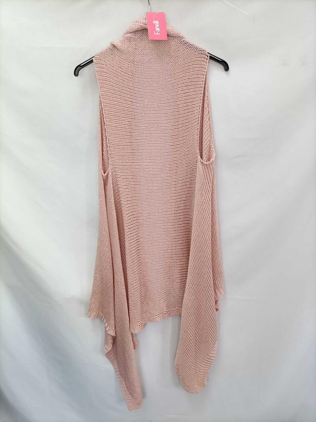 FANELLI.Chaleco rosa punto TU