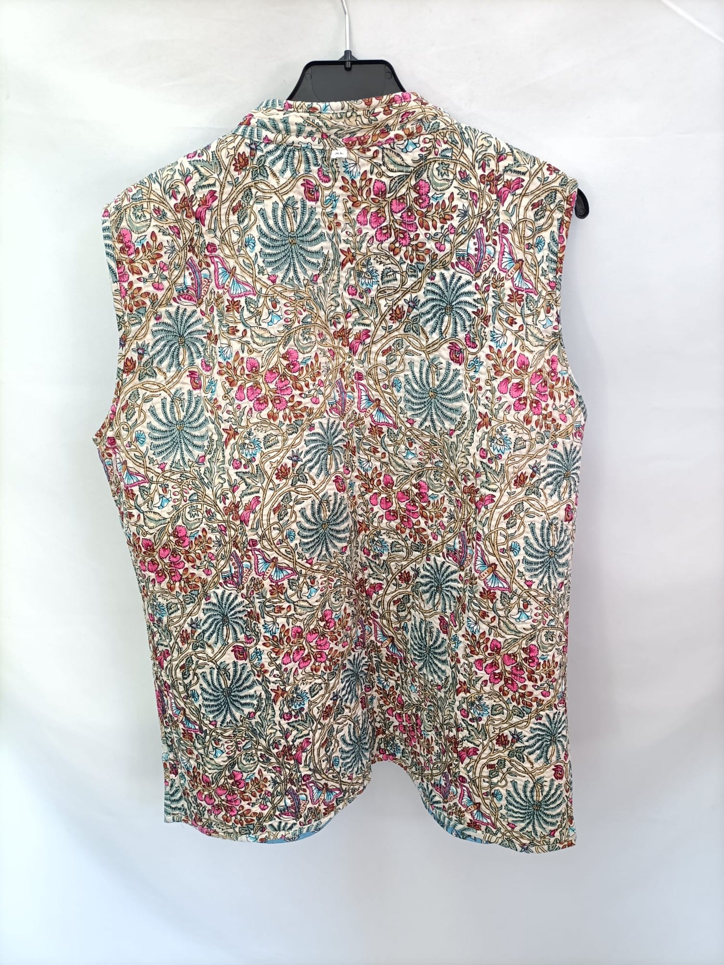 OTRAS. Chaleco reversible flores T.xl