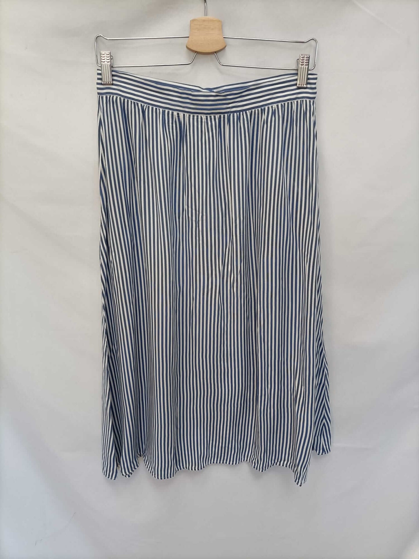 MANGO. Striped midi skirt Tm