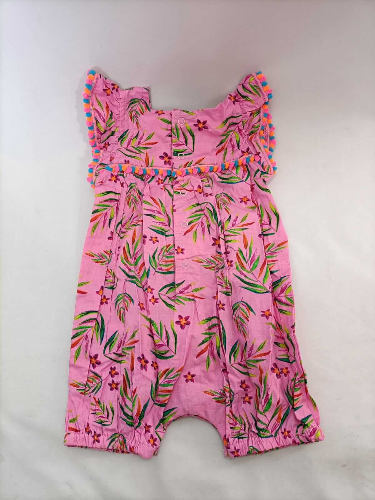 MINOTI. Ranita rosa flores T.6-9 meses