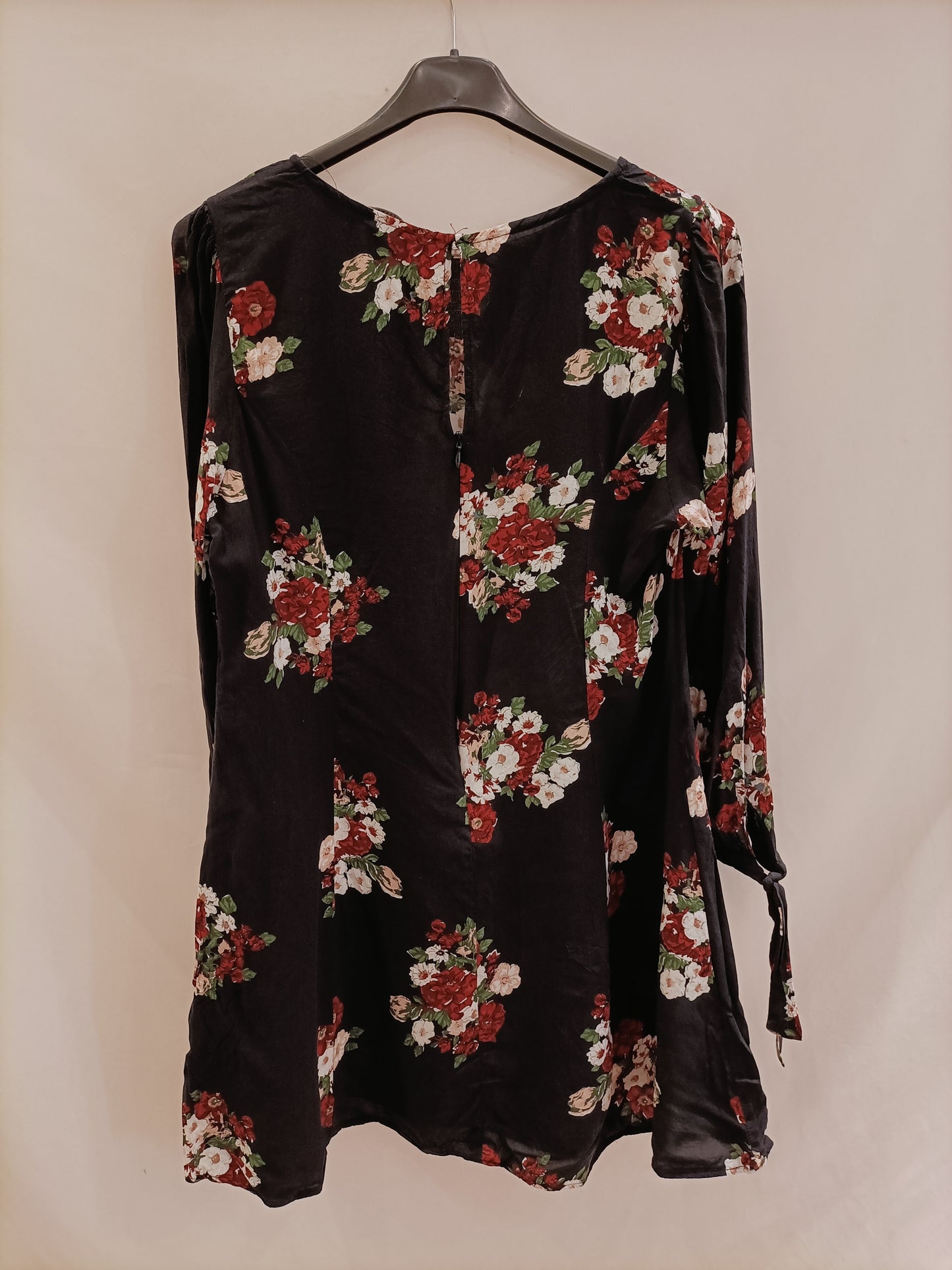 ZARA. Vestido azul flores T.l