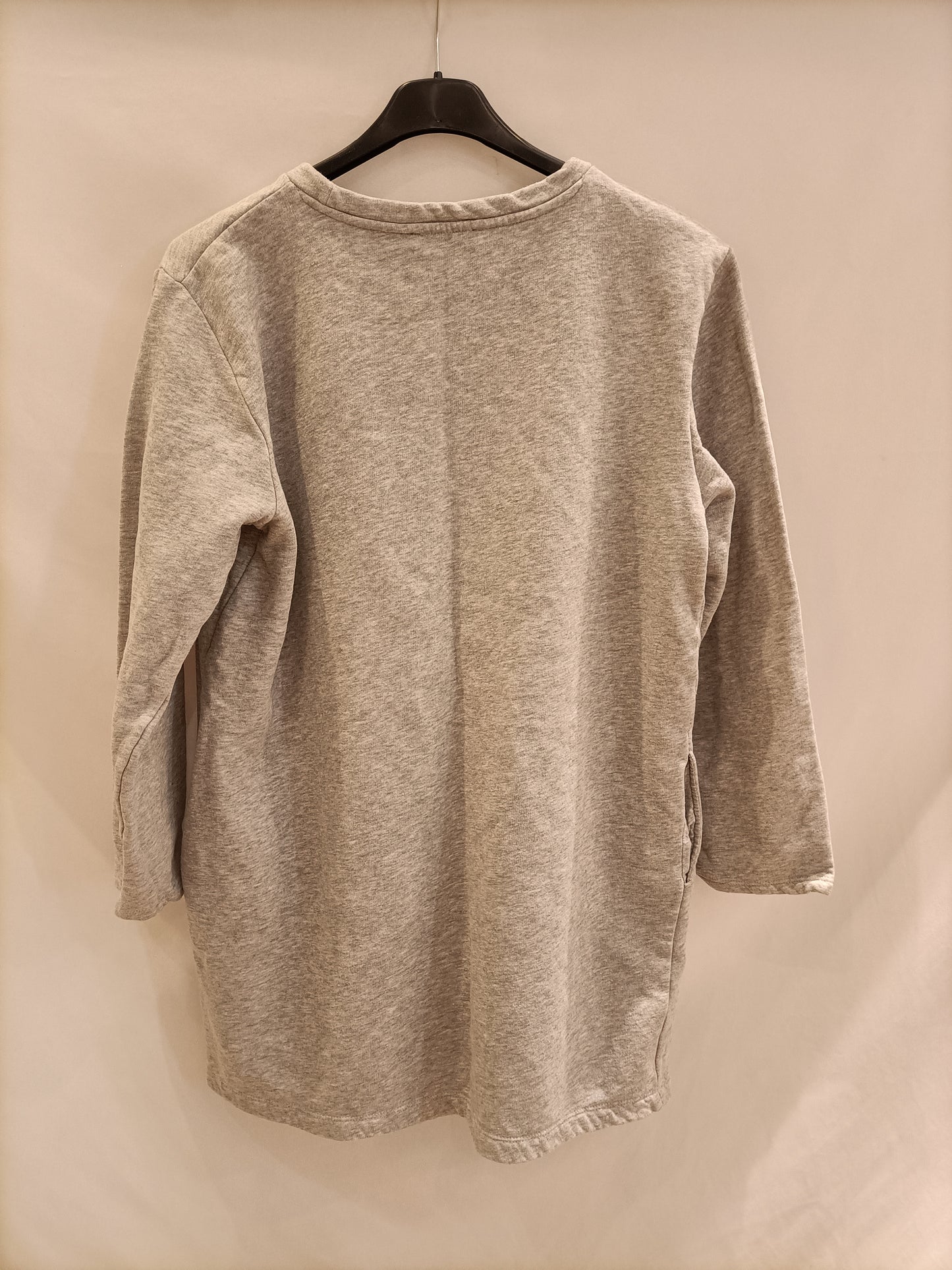 ZARA. Vestido gris sudadera T.m
