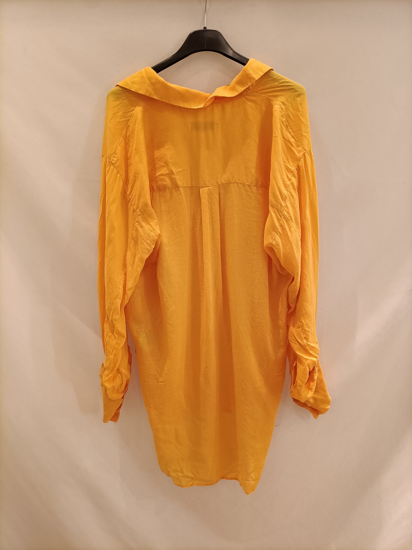 ZARA. Camisa naranja oversized T.l