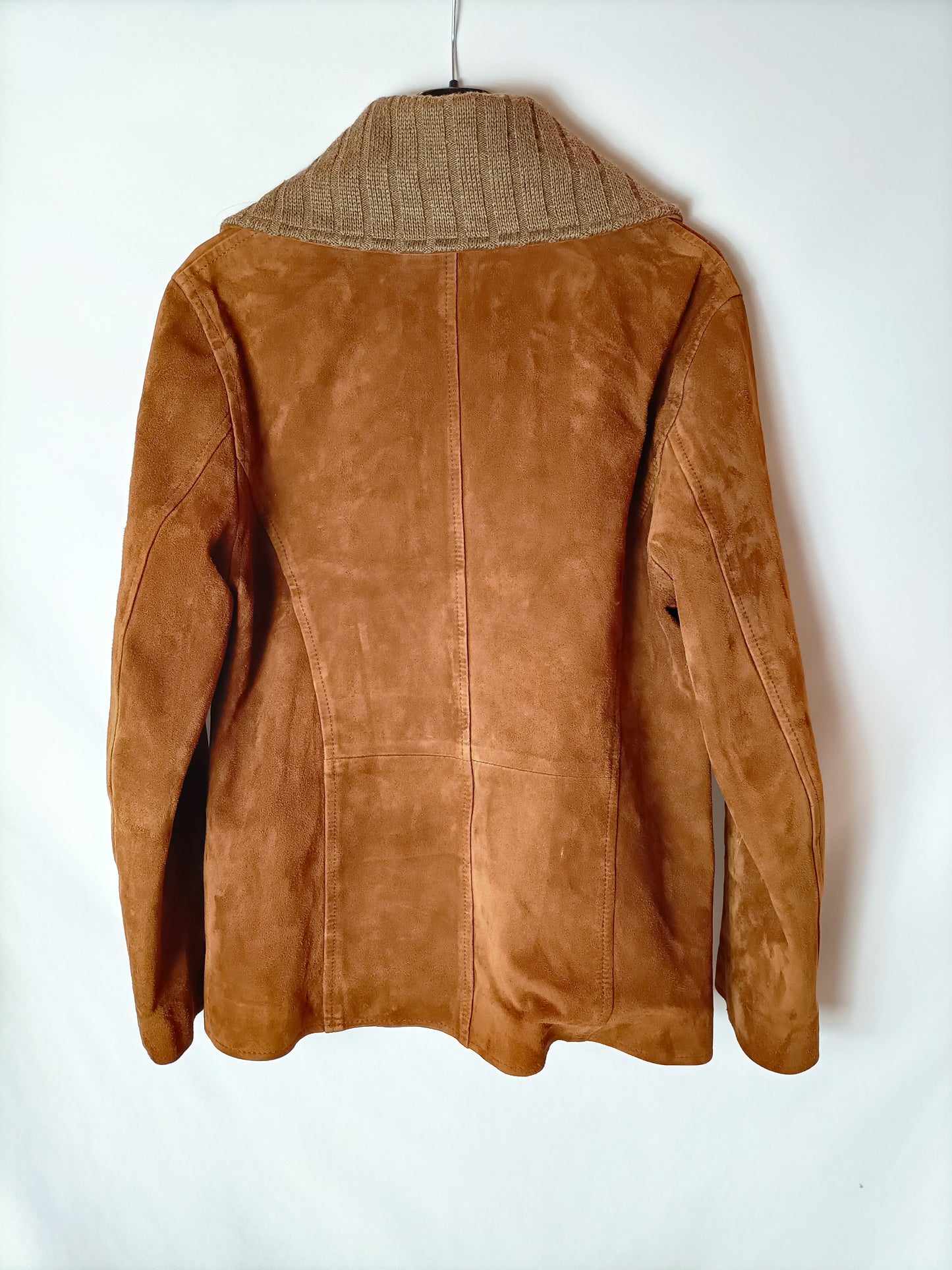 MASSIMO DUTTI. Cazadora piel marrón. T S