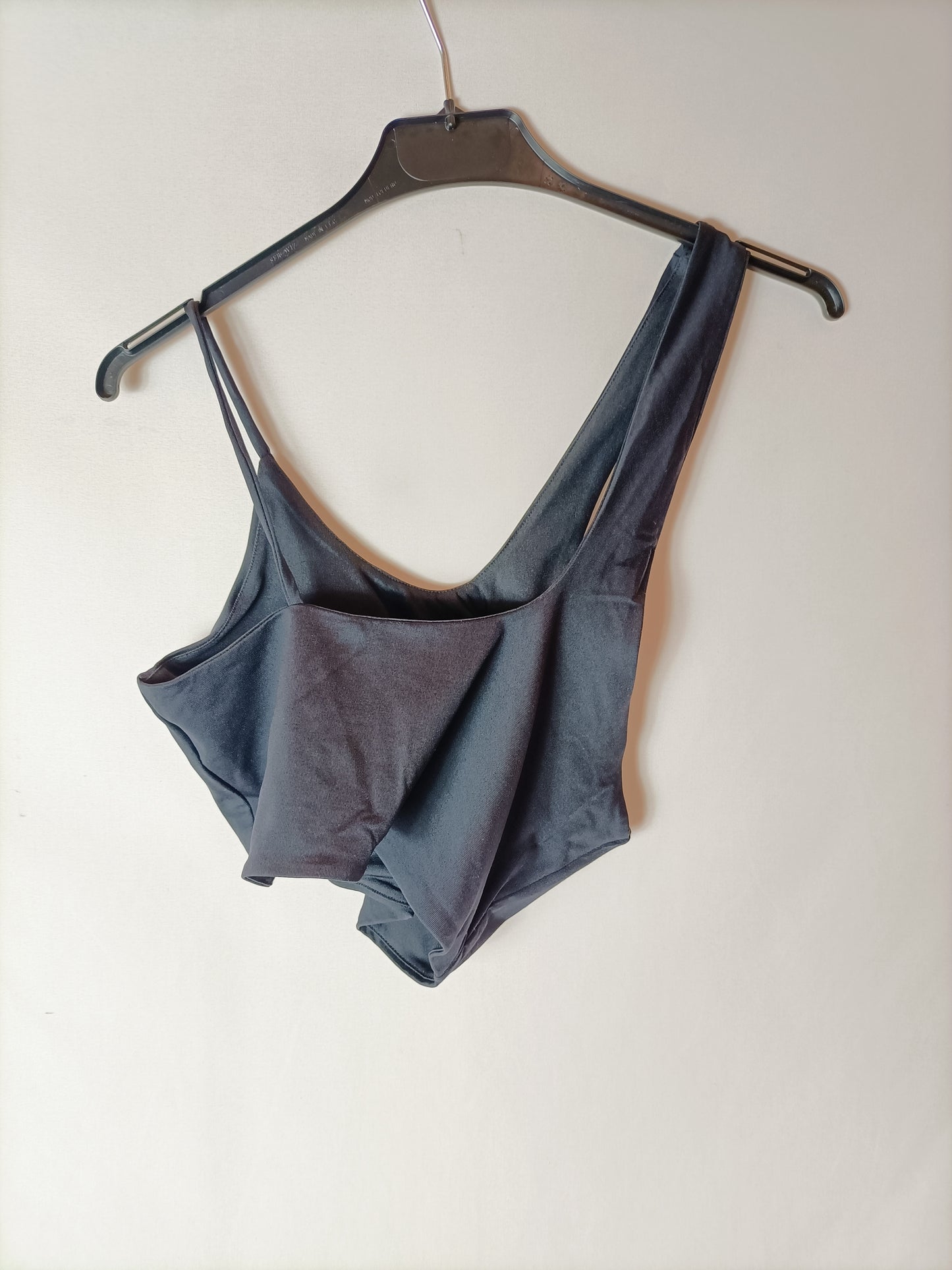 PULL&BEAR. Black Lycra Tm Croptop