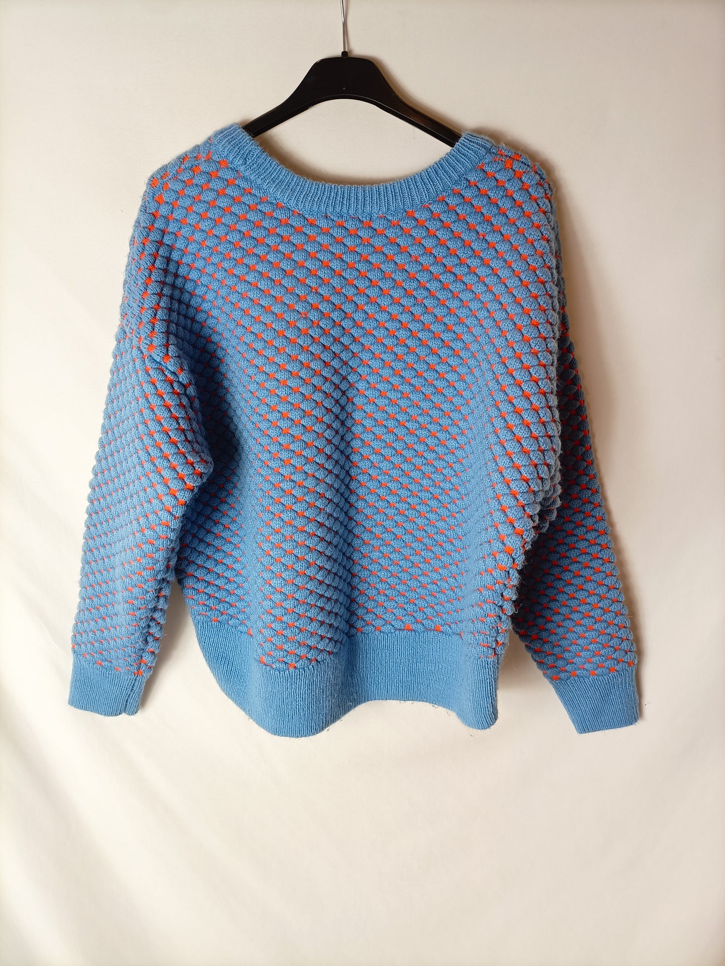 H&M. jersey azul y naranja T.m