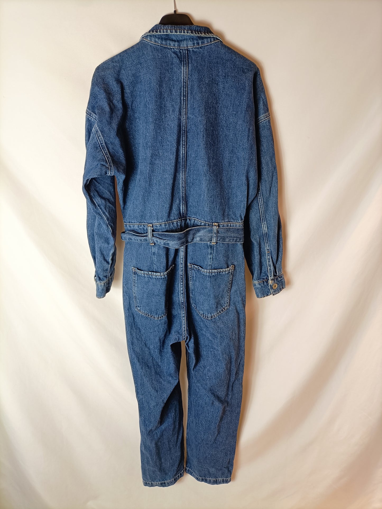 MANGO. Mono largo denim T.s