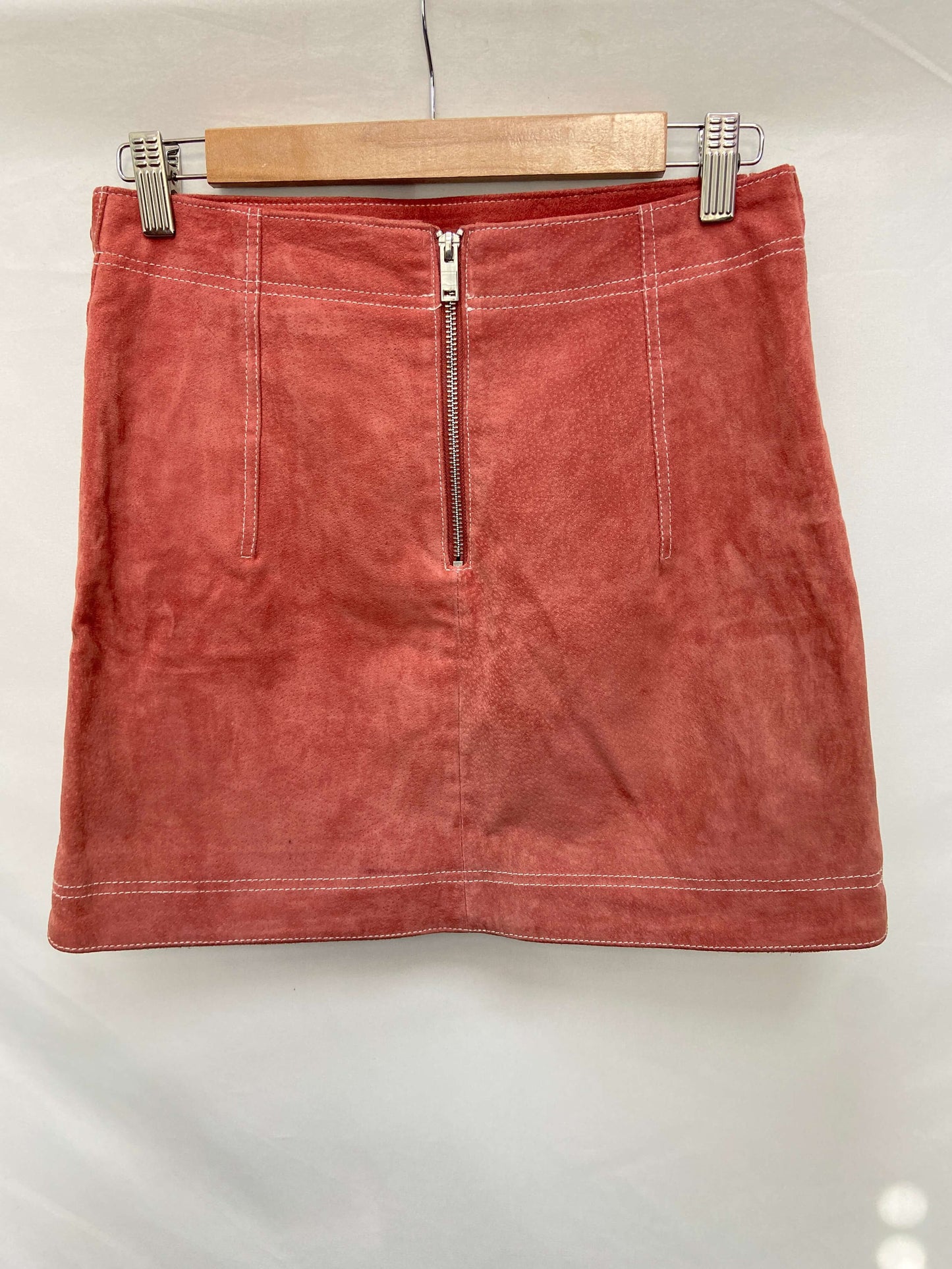 MANGO.Falda ante rosa oscuro T.s