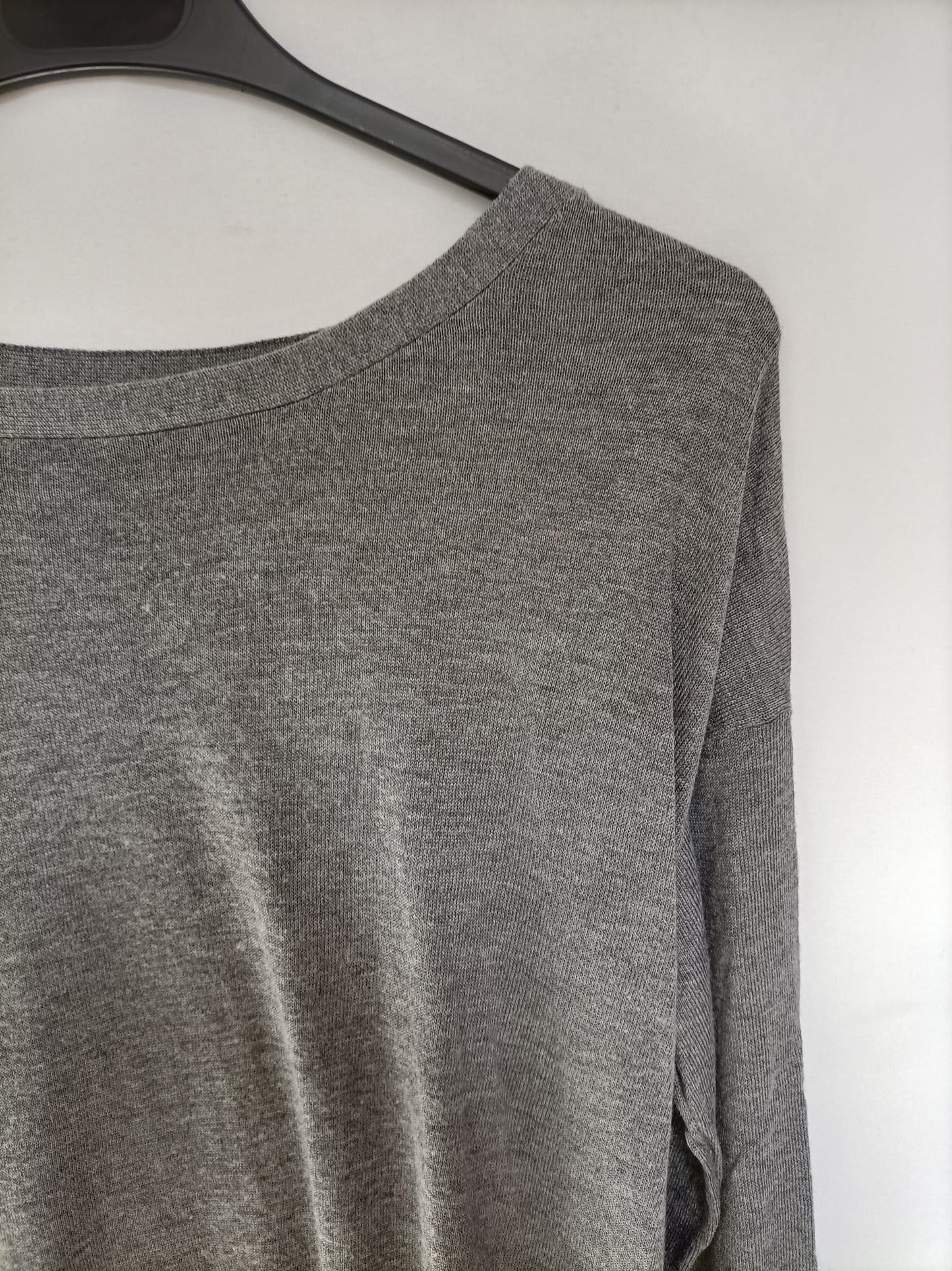 MANGO. Jersey gris cashemere T.s