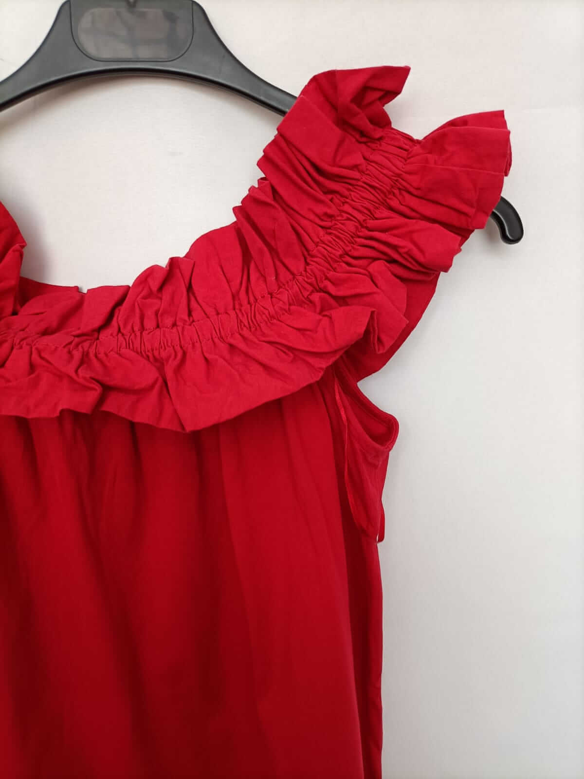 PULL&BEAR.Top rojo elástico T.s