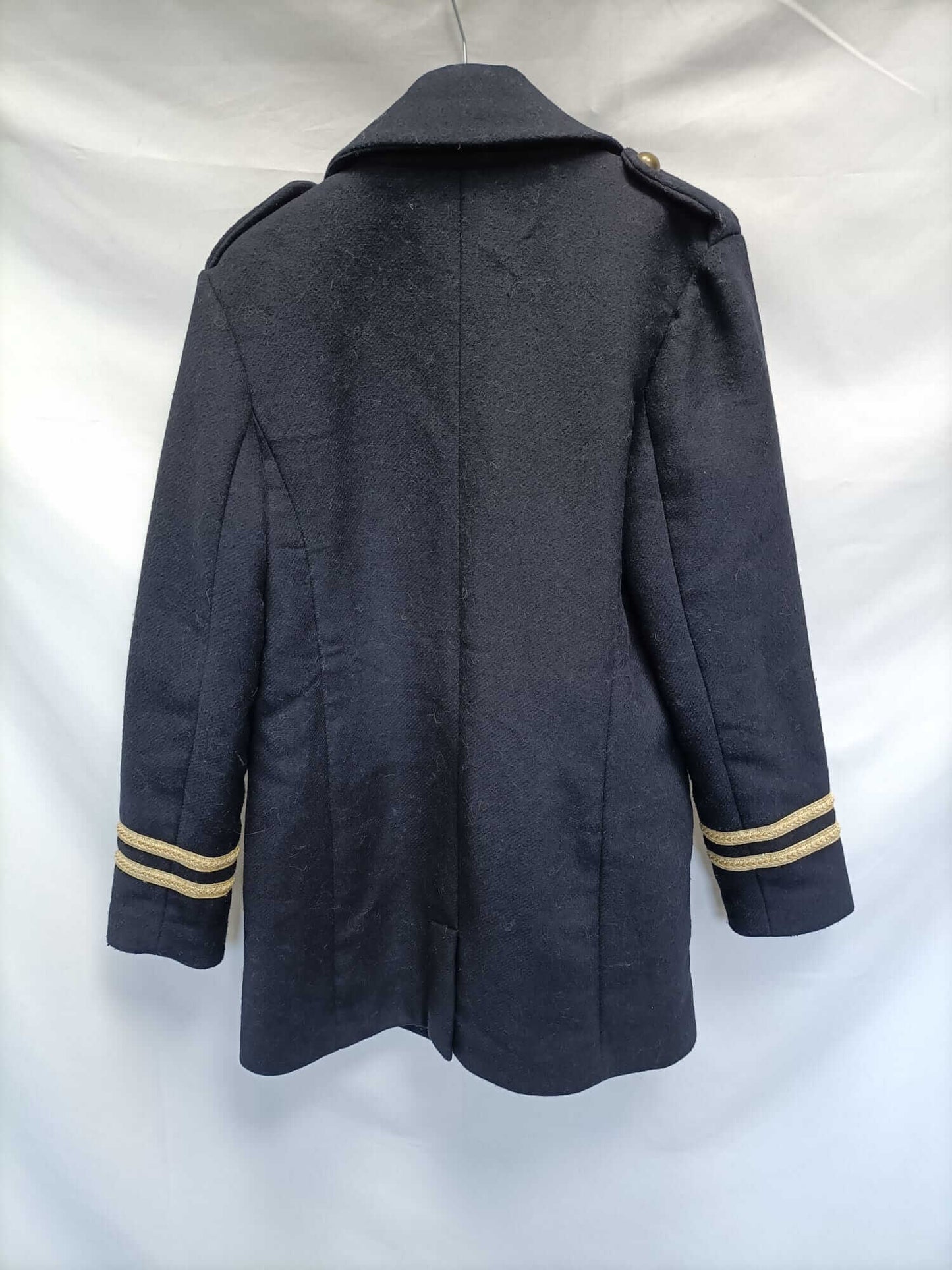 GINATRICOT.Blue cloth coat S.36
