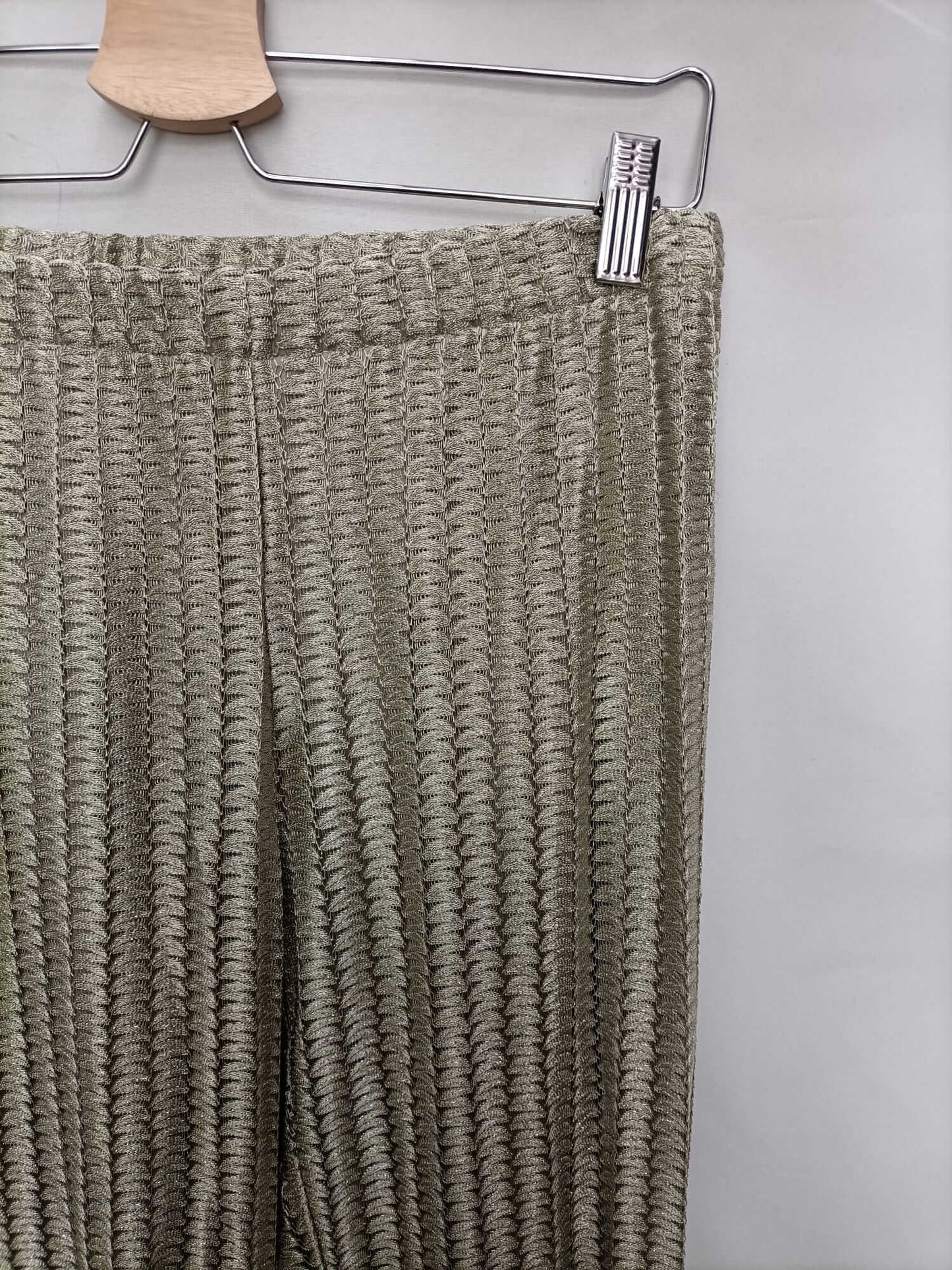 OTHERS.Golden bell-bottom pants Ts/m