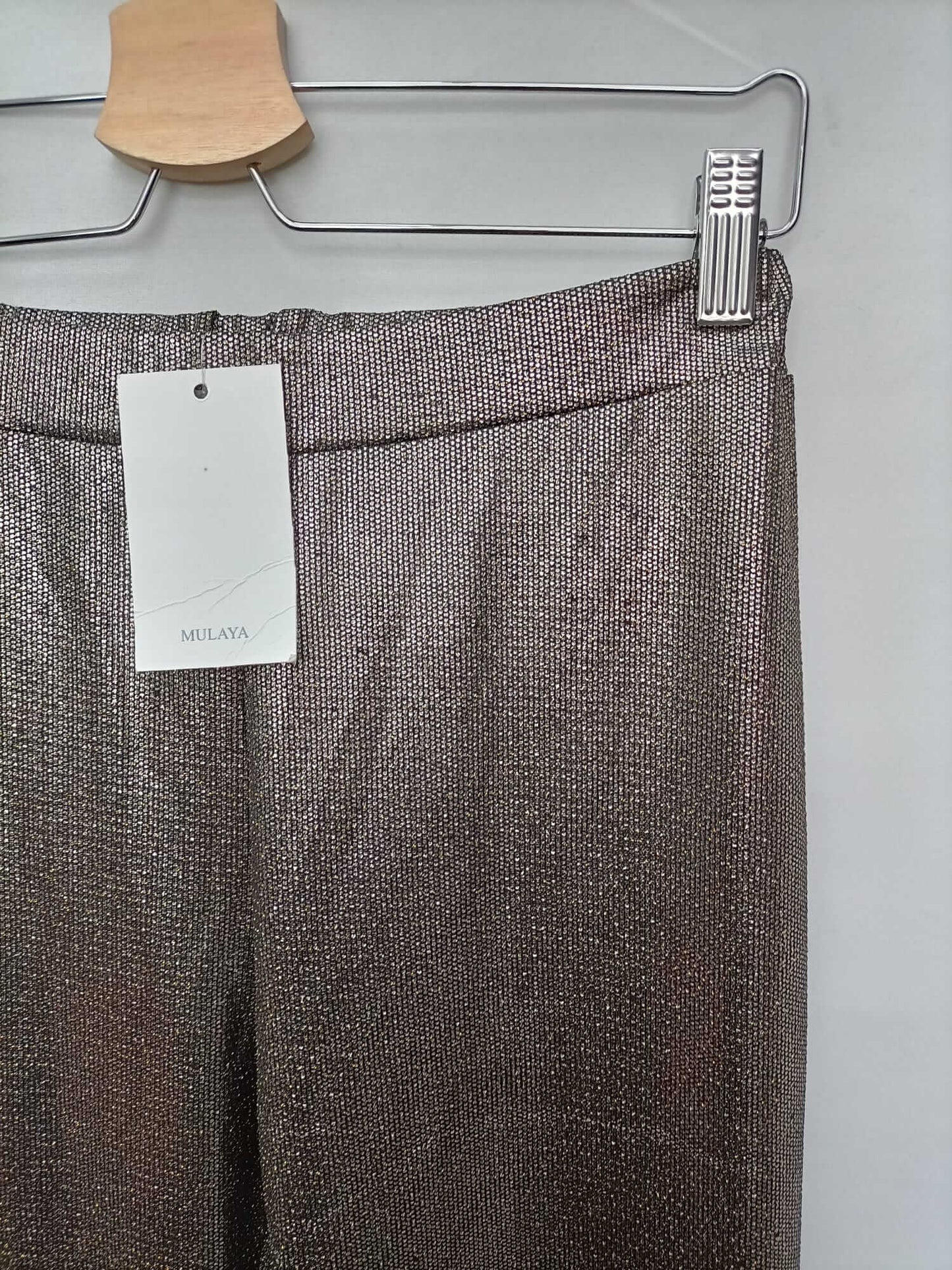 MULAYA. Copper bell-bottom pants TL