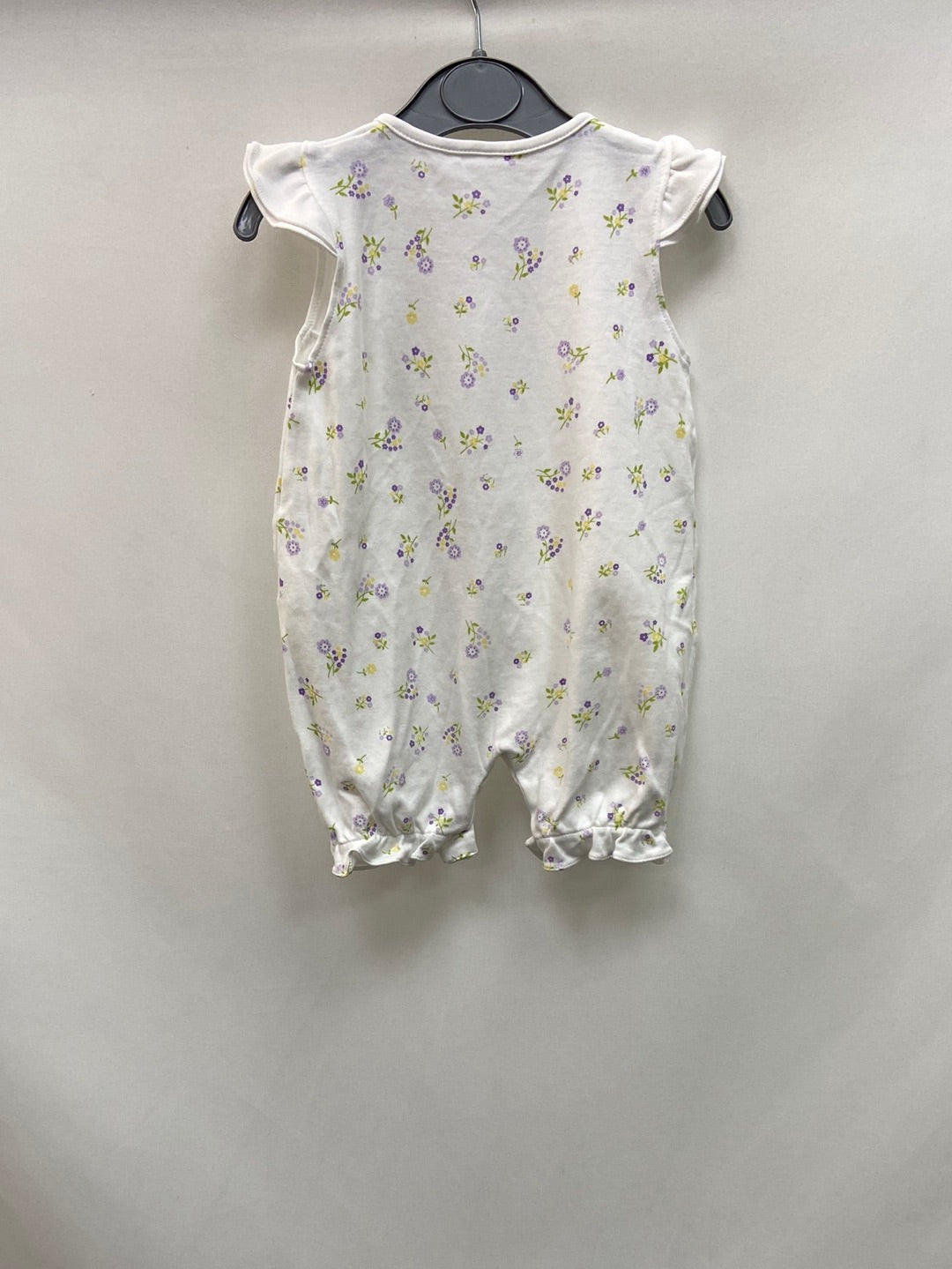 OTHERS. White floral baby jumpsuit 6-9 months