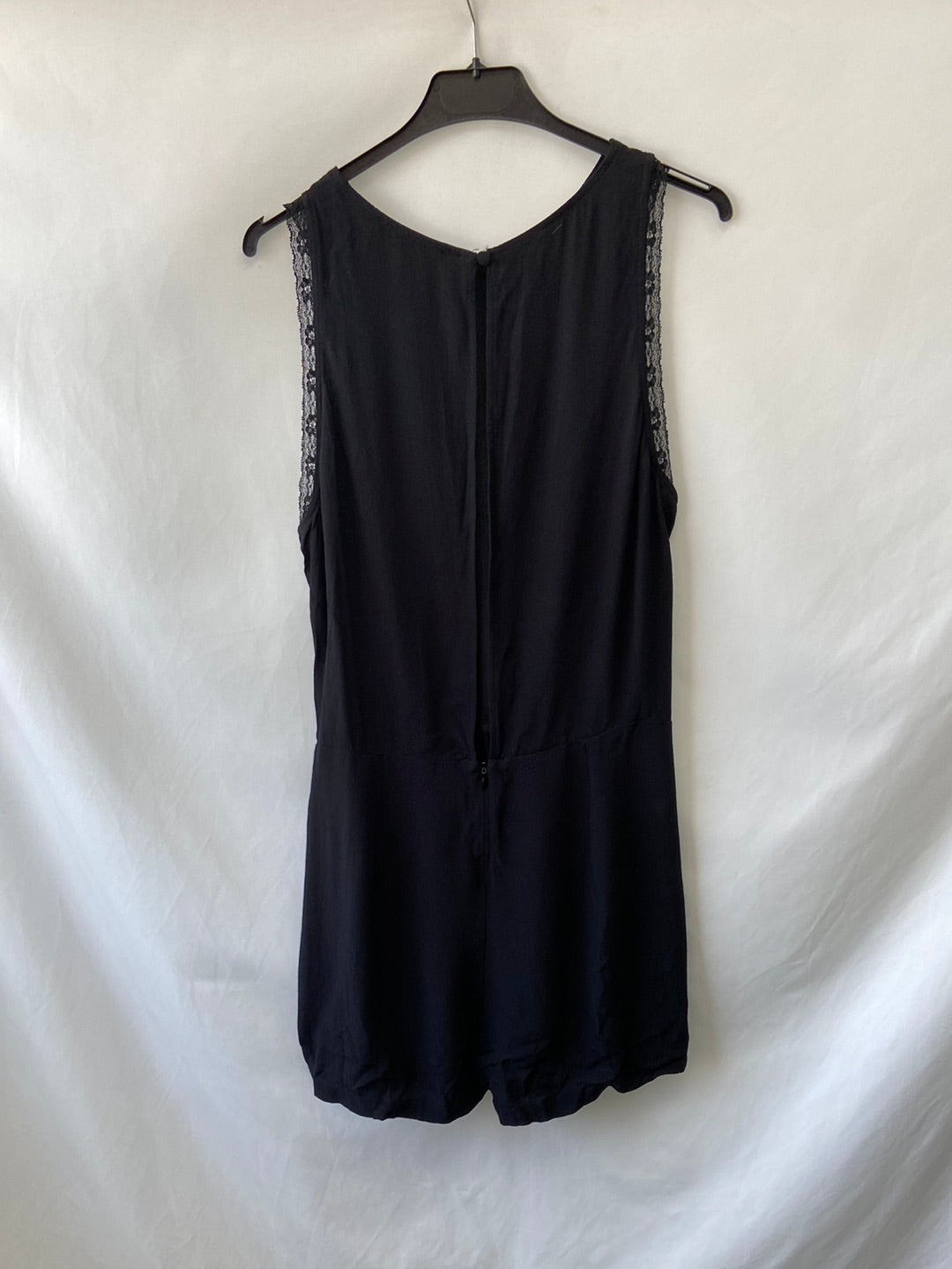 MANGO. Mono corto negro T.m