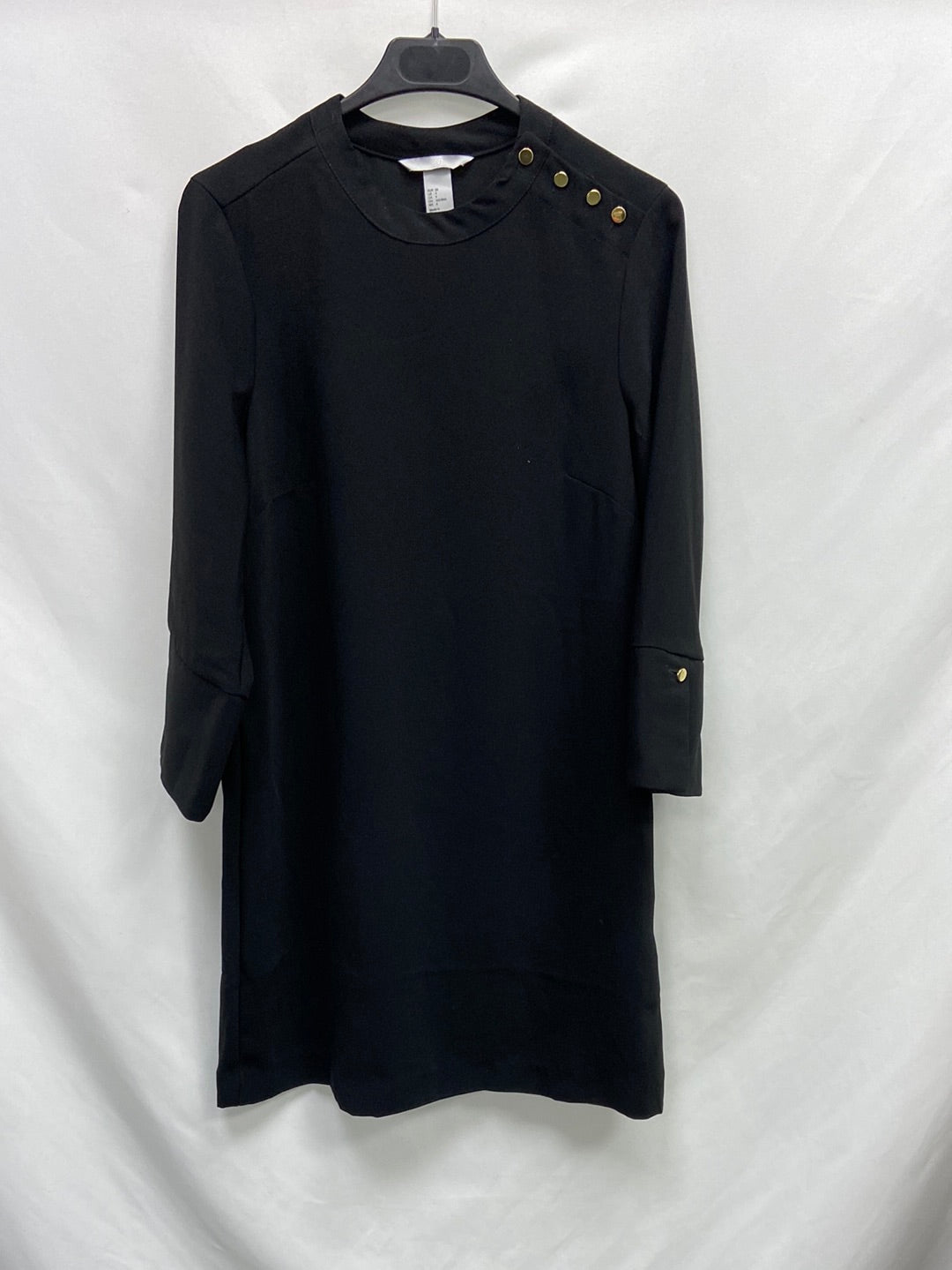 H&M. Black button dress S.36 – Hibuy market