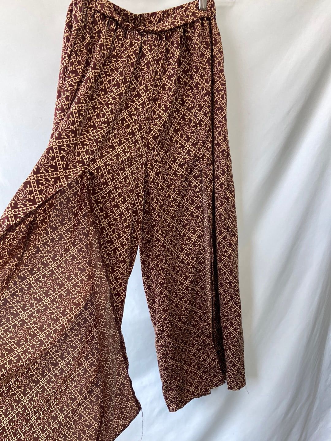 SHEIN.Pantalón efecto Falda larga aberturas T.36