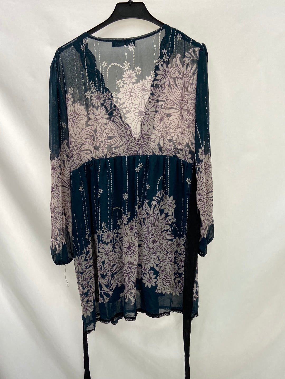 MINA UK. Sheer blouse/short dress TM/L