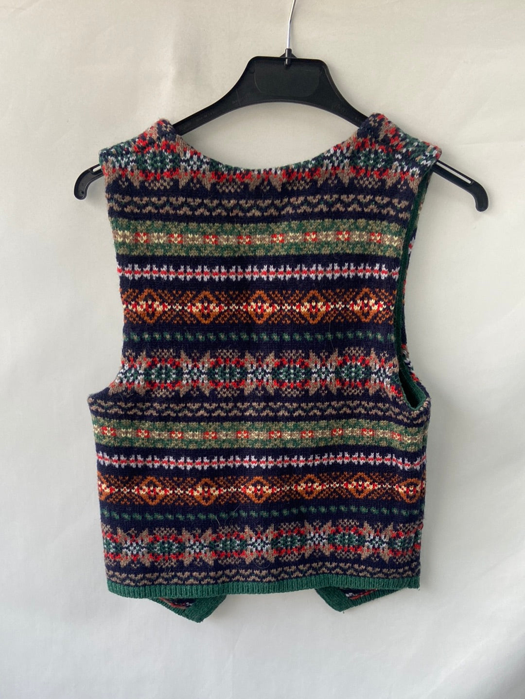 ZARA.Chaleco estampado botones joya T.s