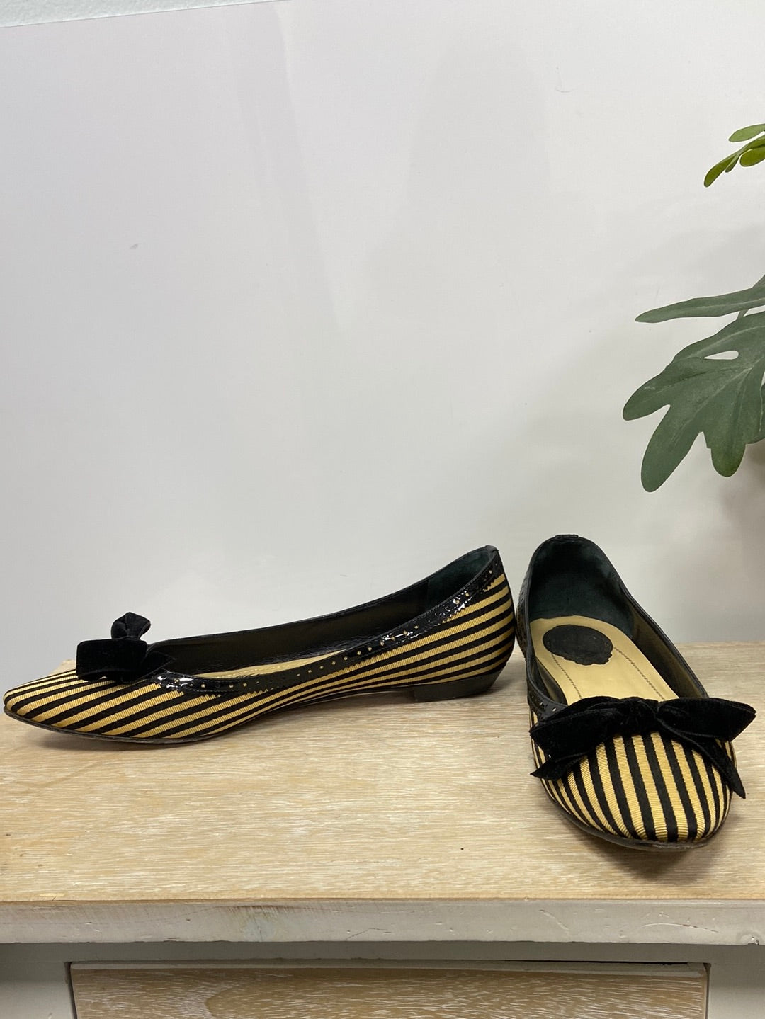 CAOVILLA.Manoletinas rayas T.38,5