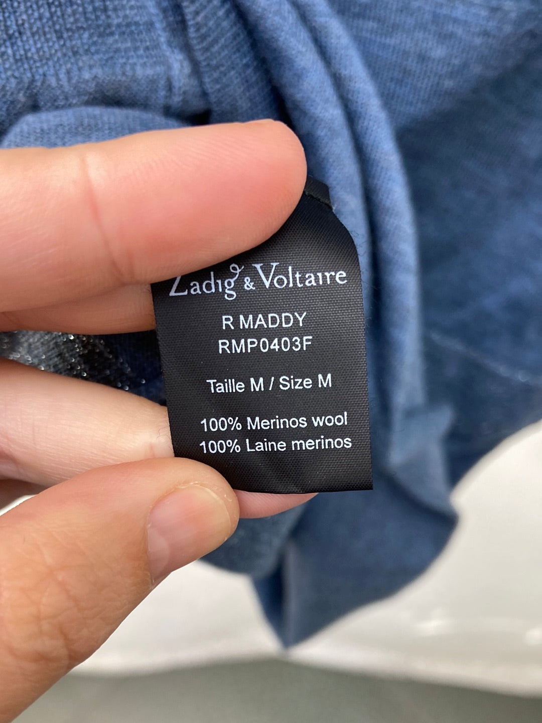 ZADIG&VOLTAIRE. Vestido azul de punto T.m
