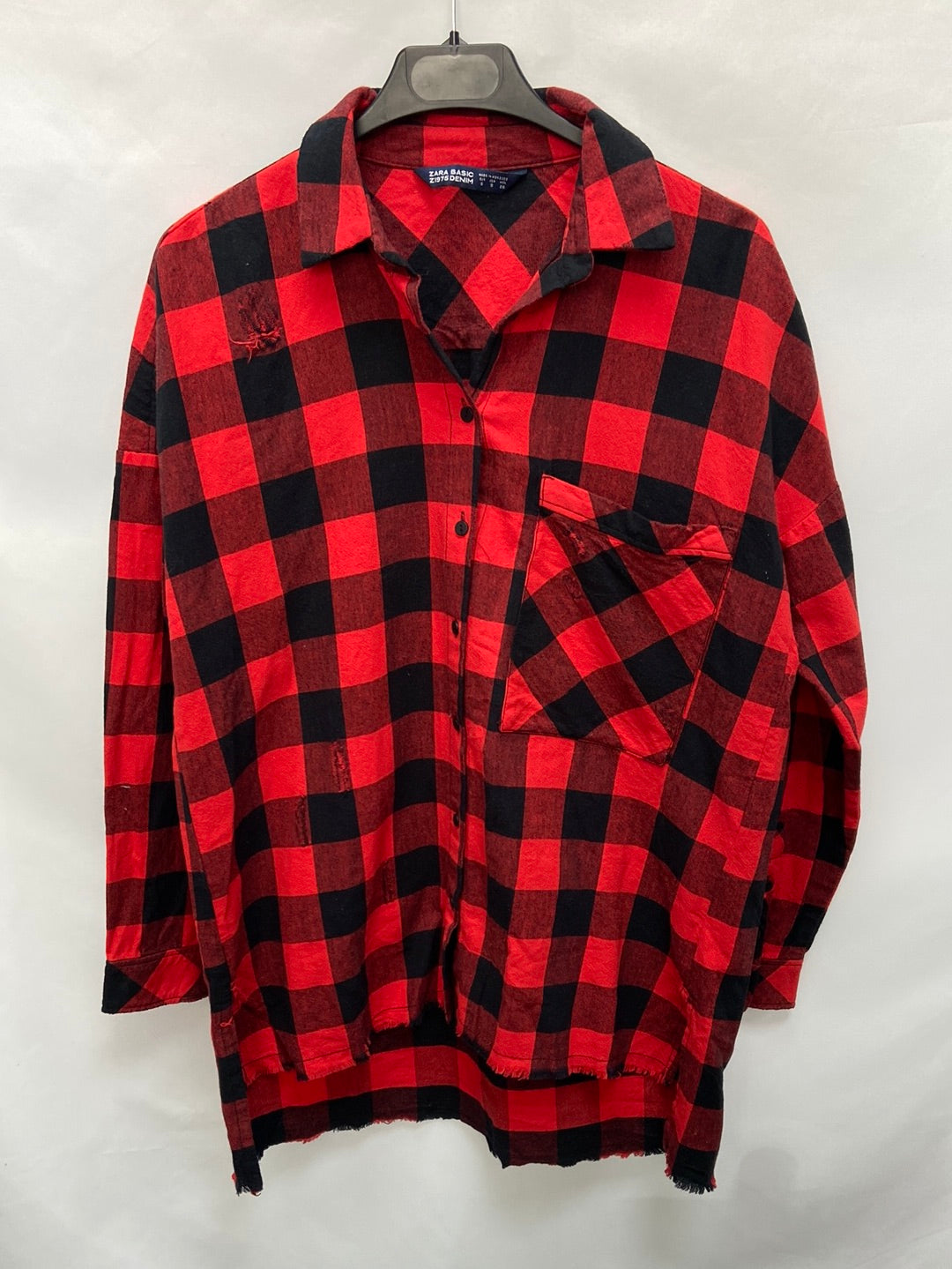 Shop Sobrecamisa Sobre Camisa Cuadros Zara Checkered Camisas