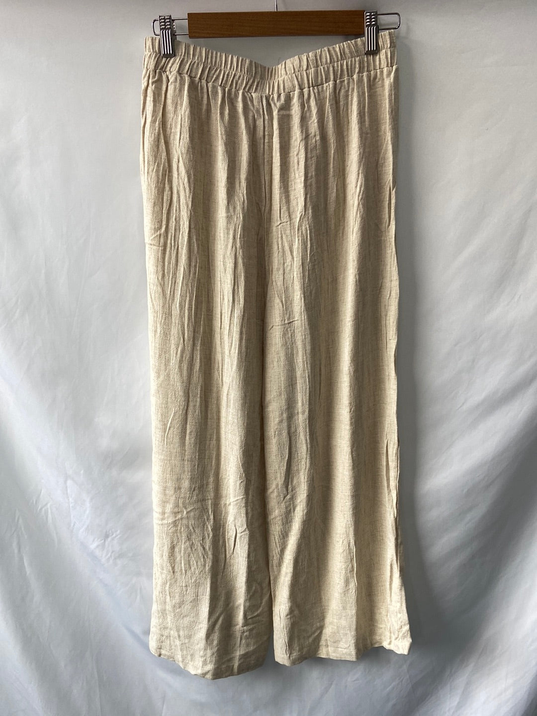 SHEIN.Pantalones de Lino beiges T.M