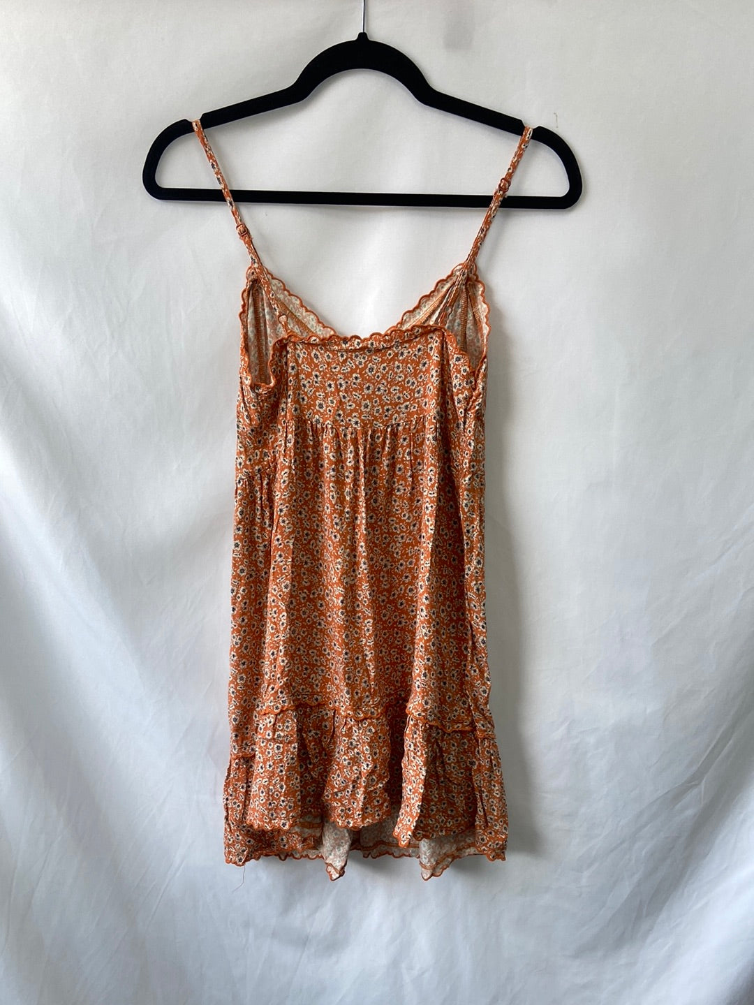 PULL&BEAR.Vestido corto naranja T.S