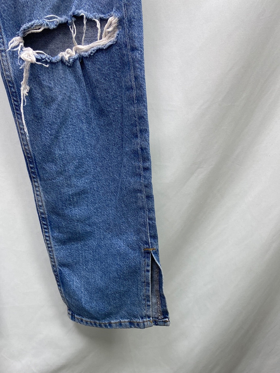 PRIMARK. Wide-leg ripped trousers, size 36