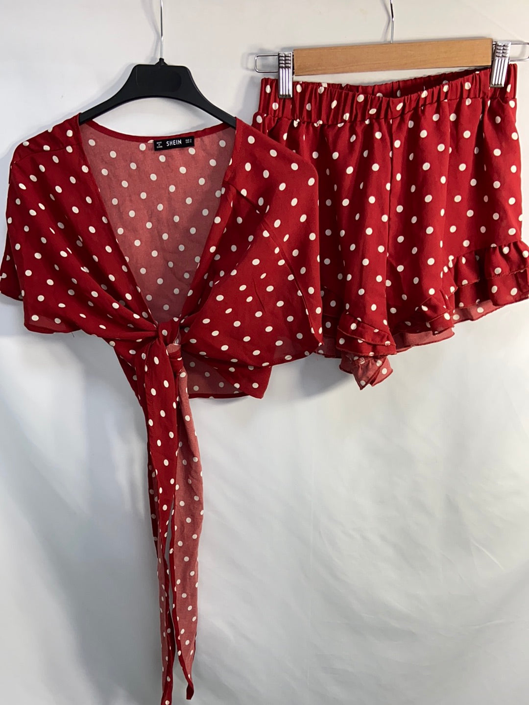 Tiktok Ver Ropa De La Marca Shein Top Rojo Flores T S – Hibuy Market
