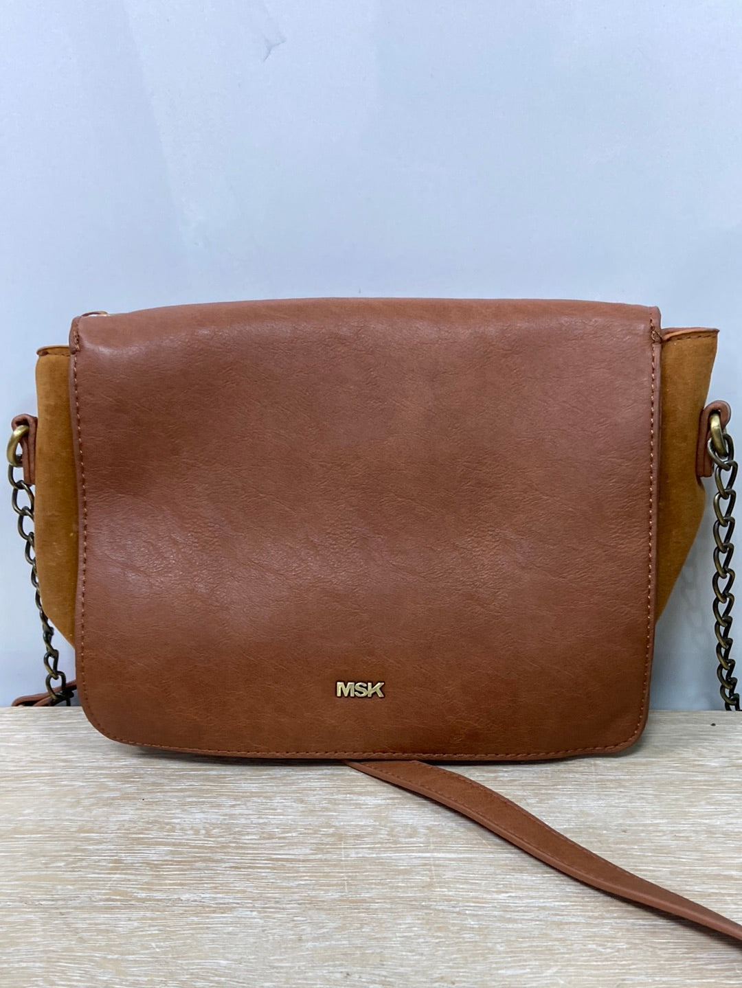 MISAKO. Camel texture double bag