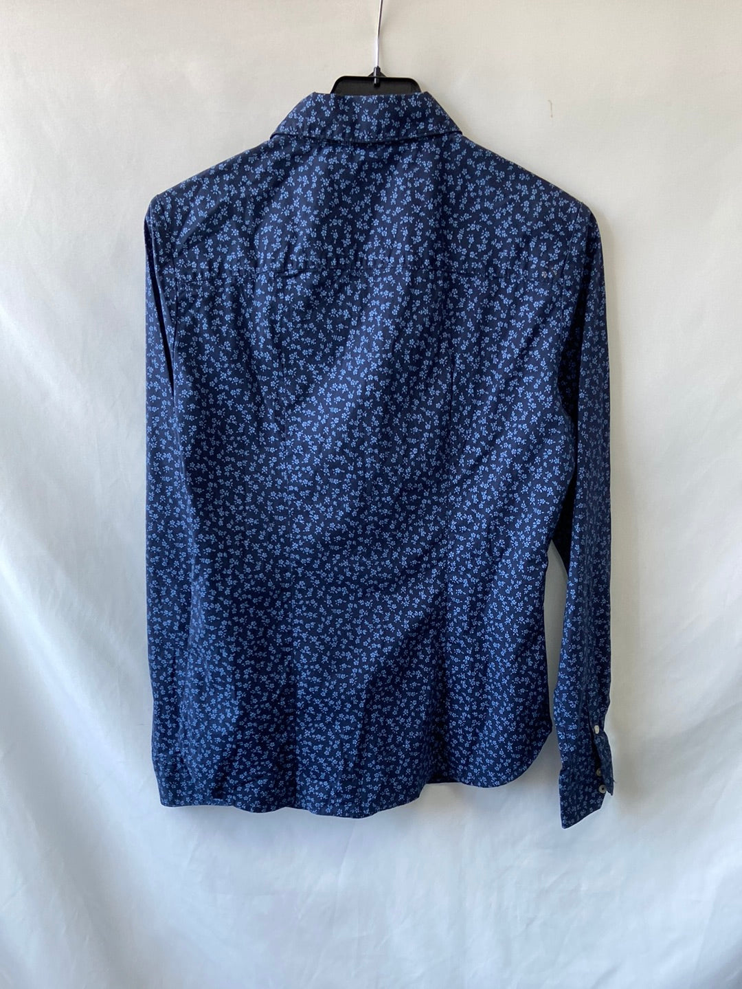 SPRINGFIELD. Camisa azul florecitas T.36