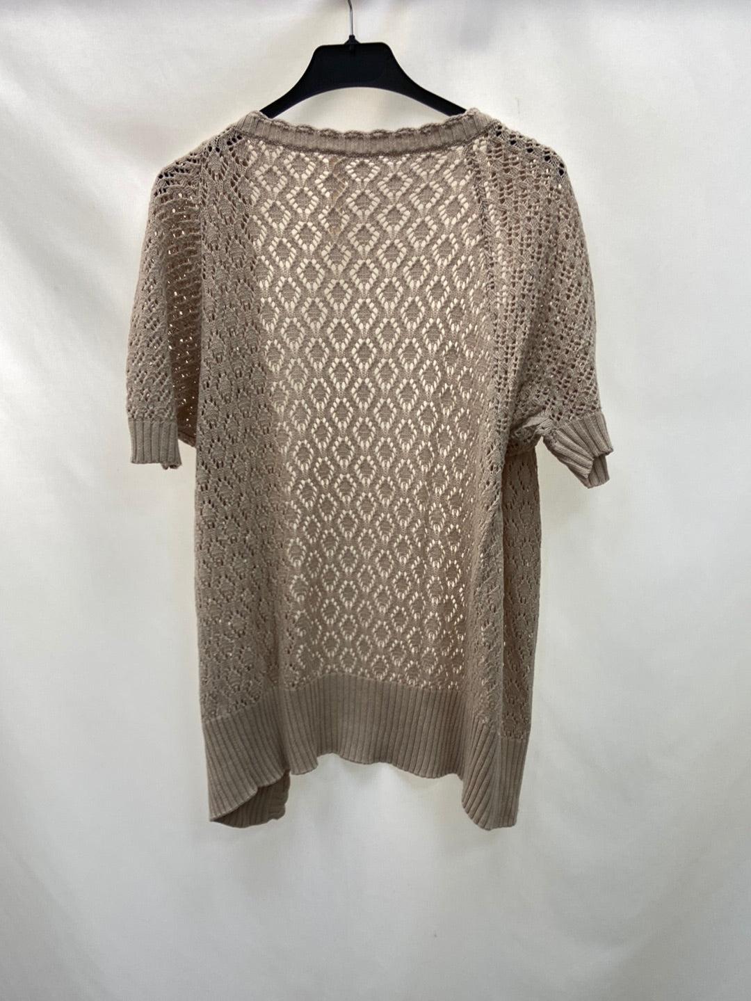 SPRINGFIELD.Beige crochet cardigan TM