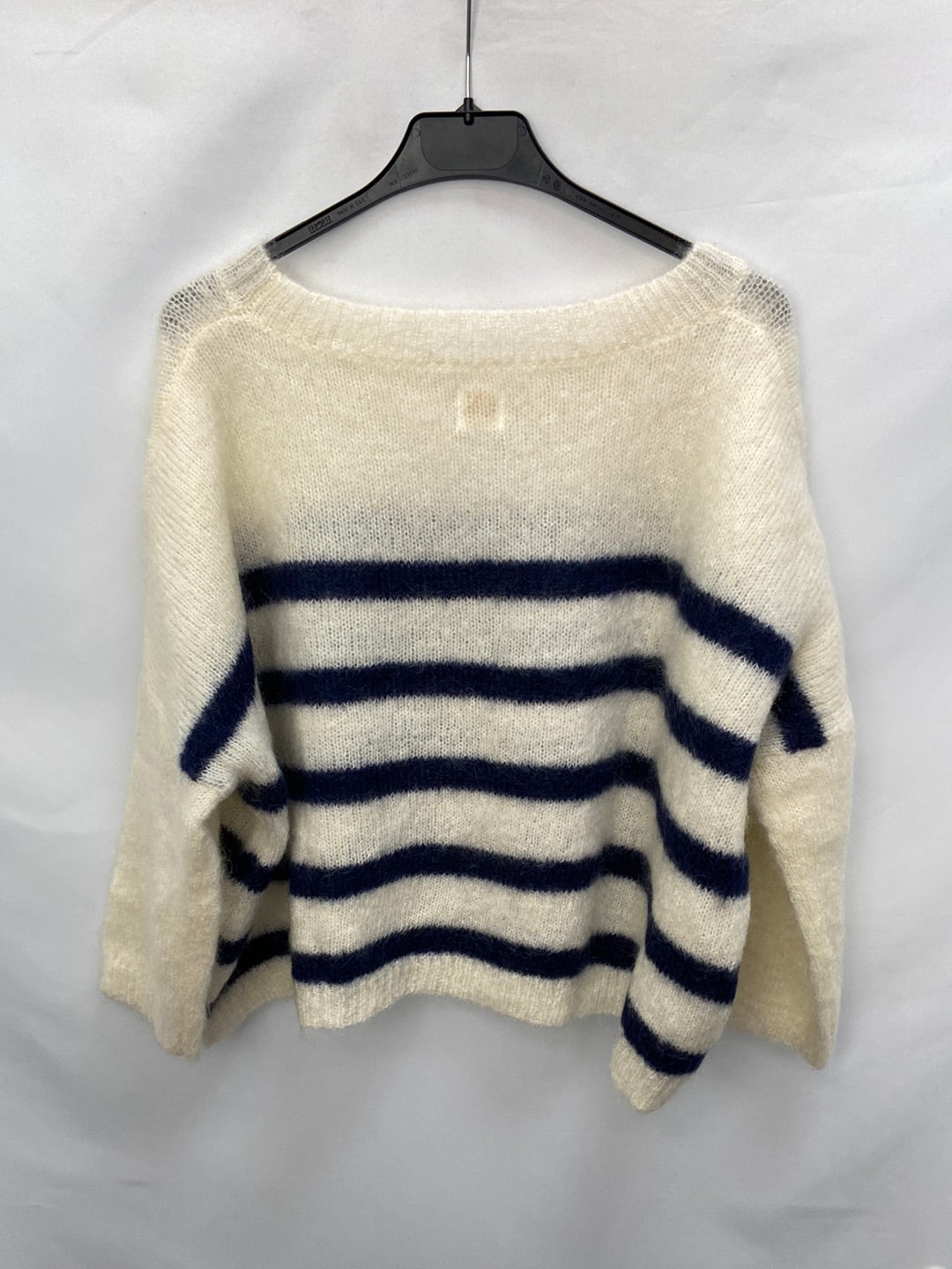 DES PETITES HAUTS.Striped mohair sweater T.xs
