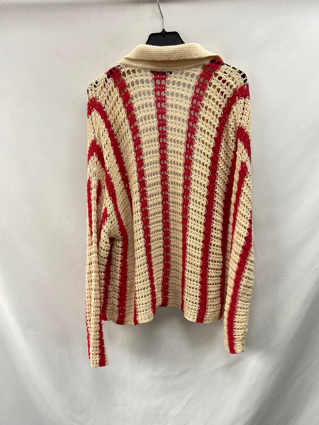 ZARA.Rebeca croché bicolor T.S