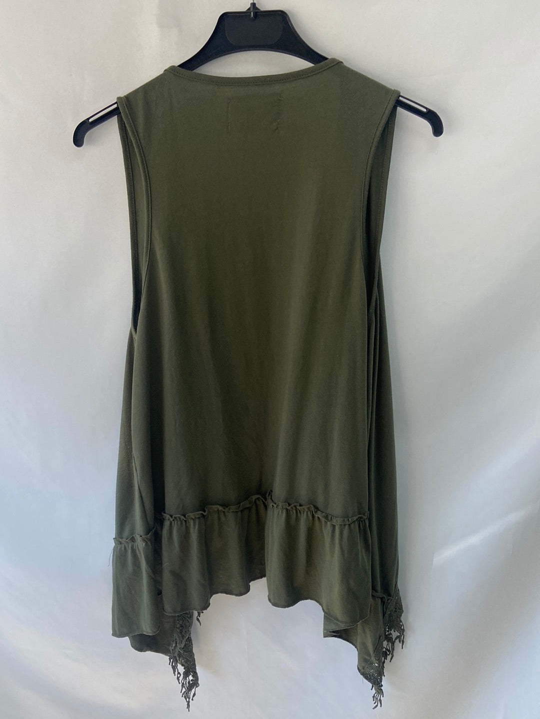 ZARA. Chaleco croché talla L