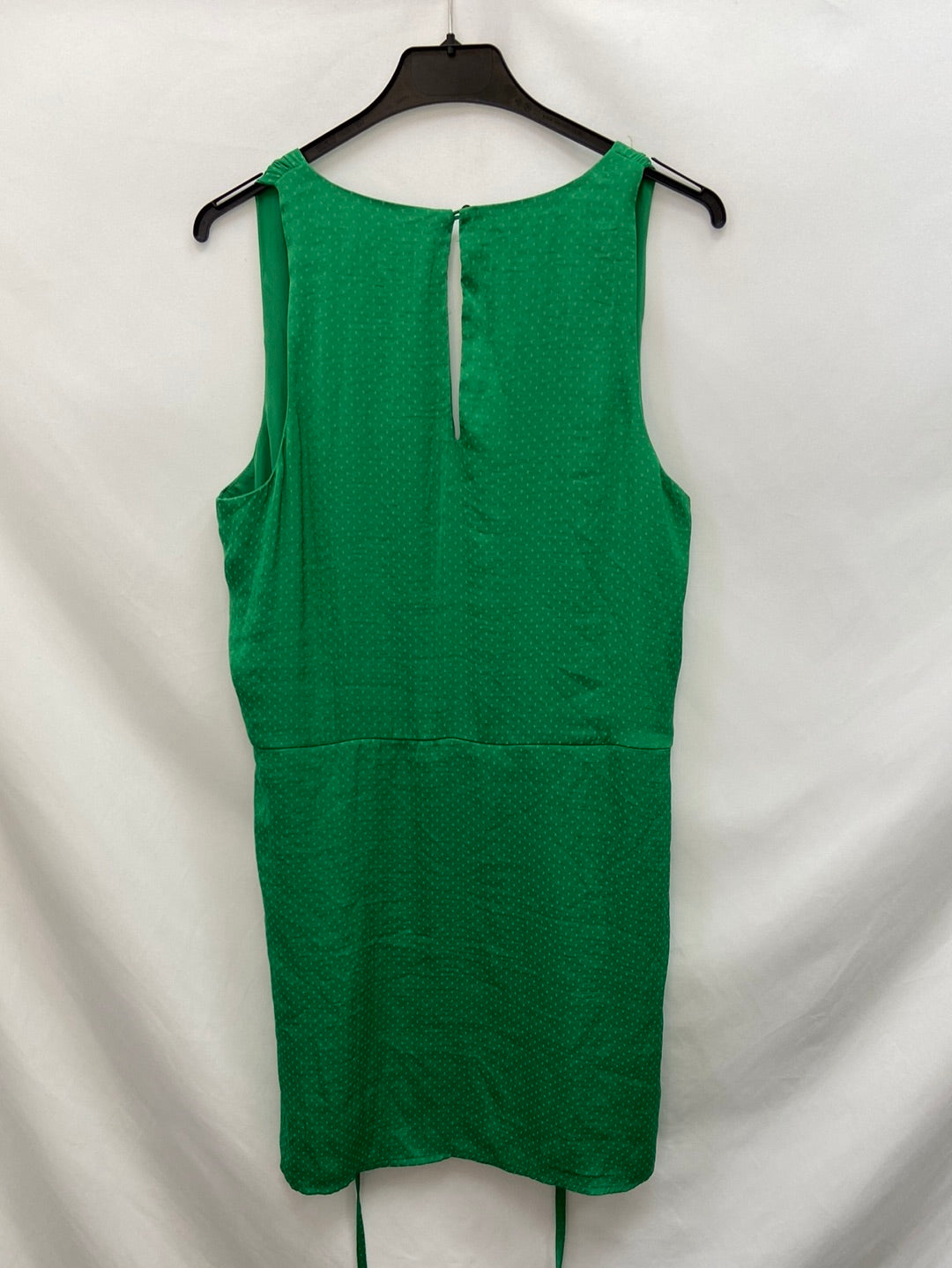 EASY WEAR. Vestido verde bordaro T.40