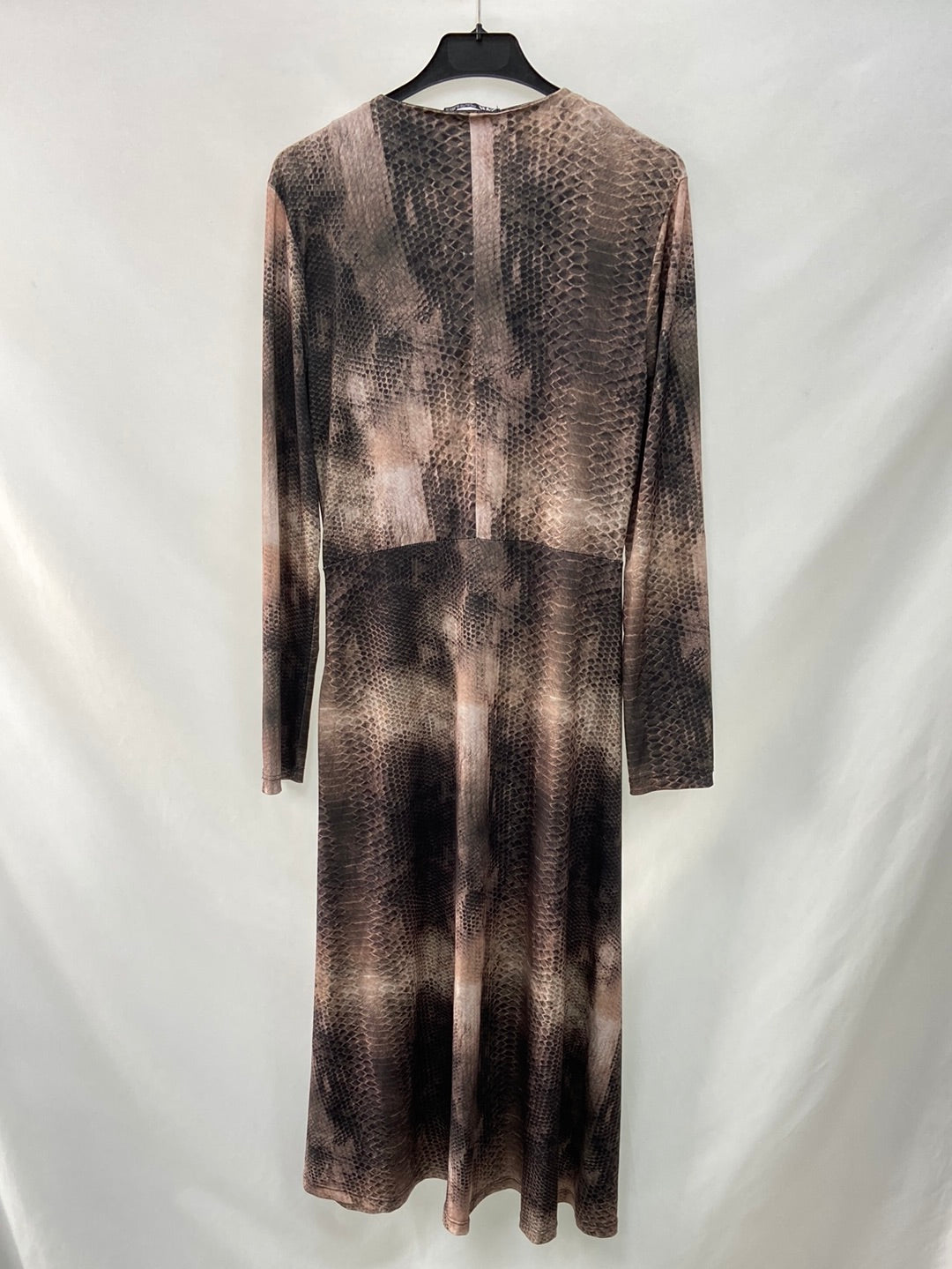 ZARA.Vestido largo animal print T.M