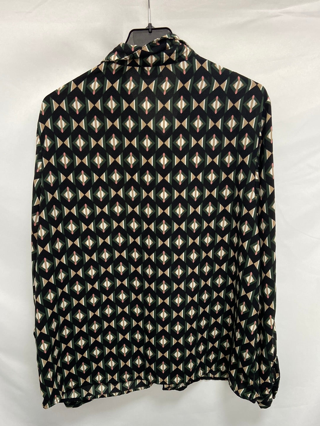 VILA.Green retro print blouse T.42(m)