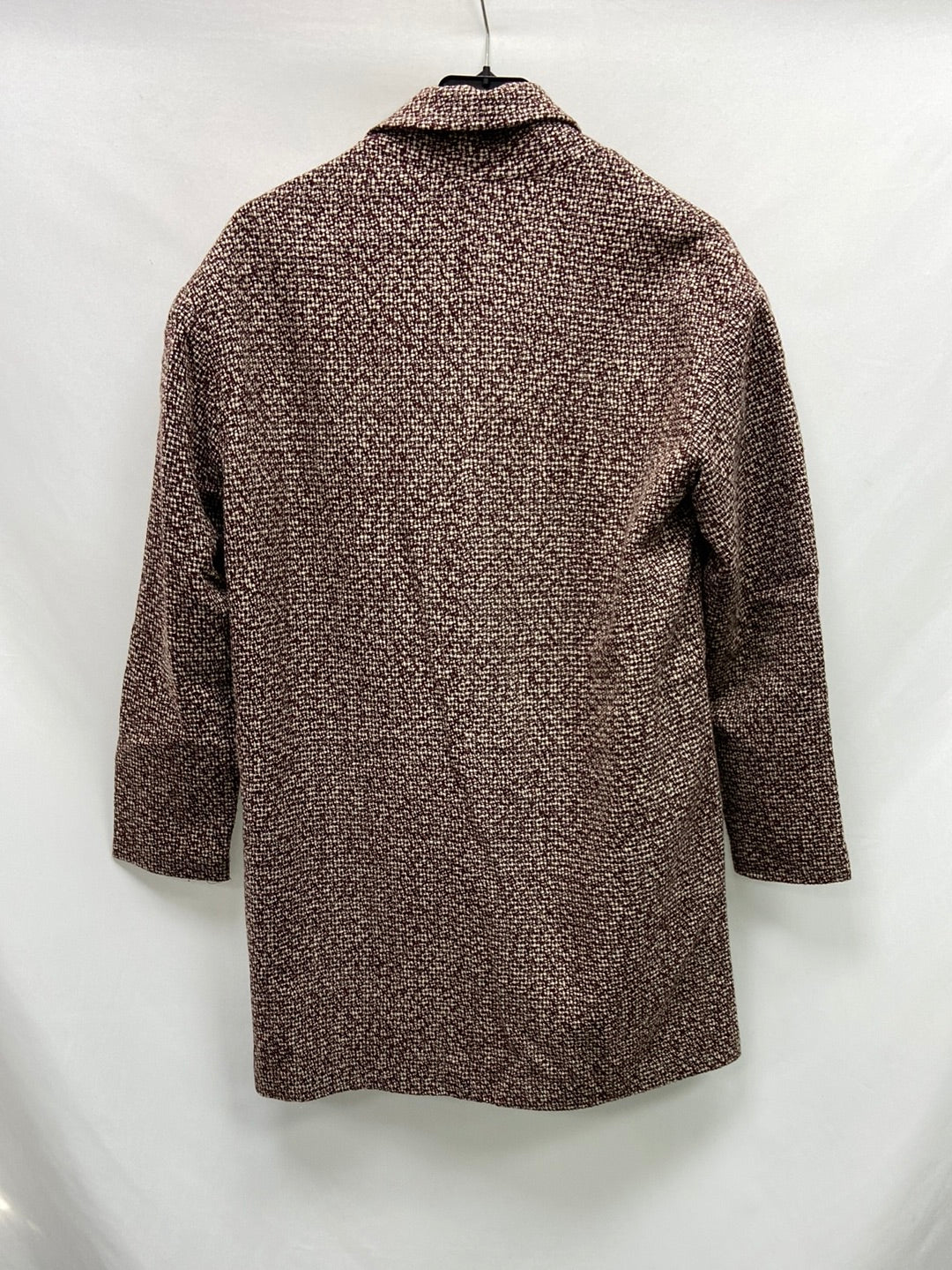 PULL&BEAR.Blazer jaspeada burdeos T.S