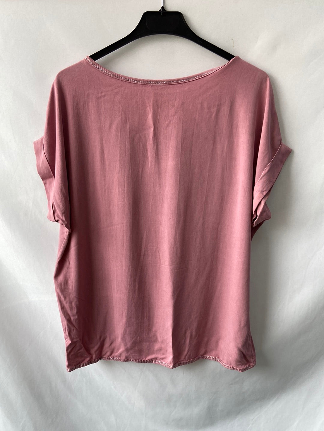 OTRAS.Blusa rosa fluida TU(M)
