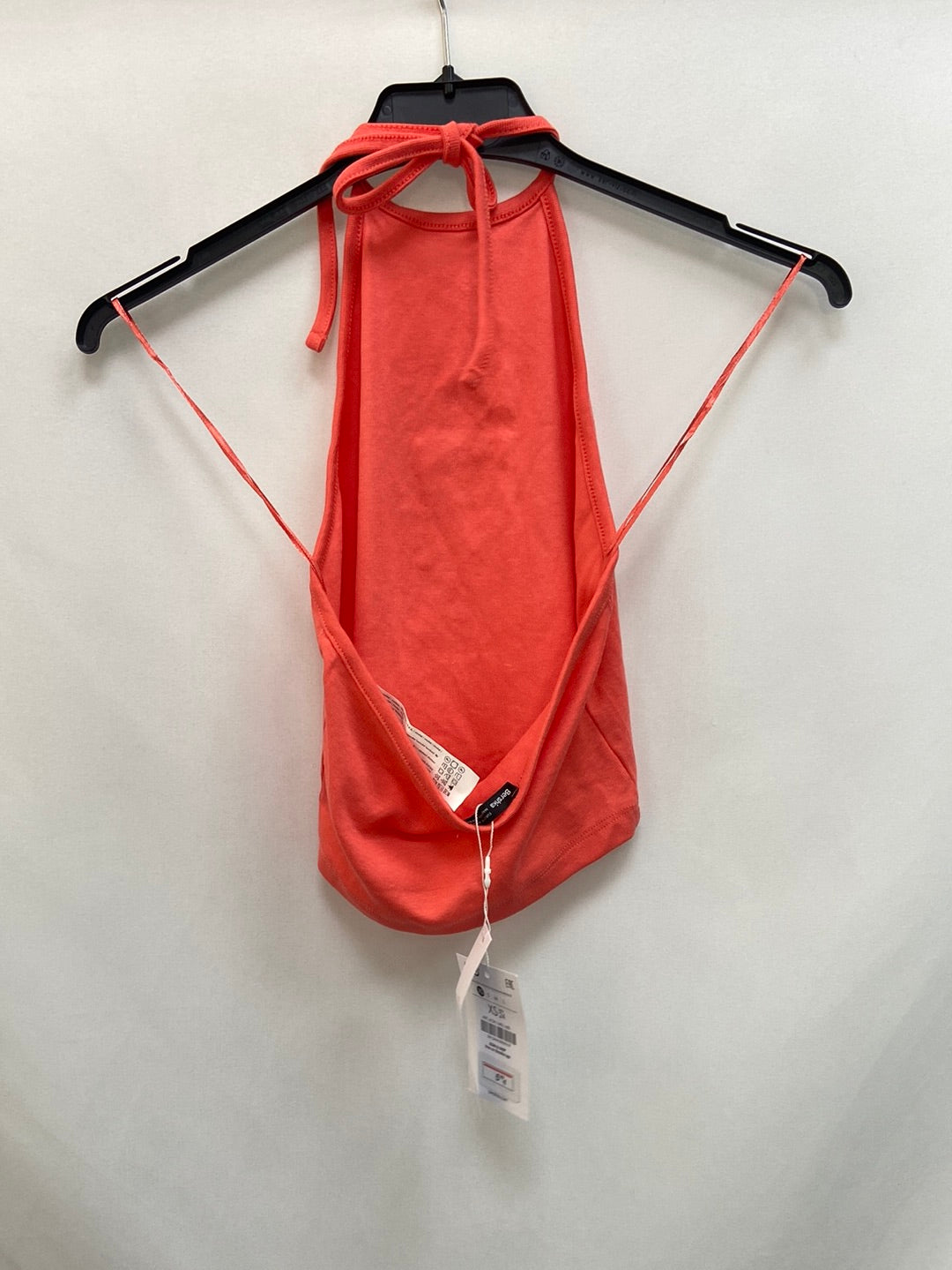 BERSHKA.Orange Crop Top S.XS