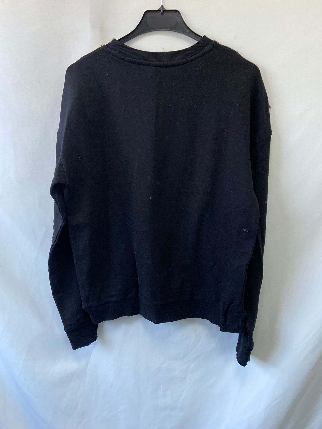 MANGO.Sudadera bordada flecos T.M