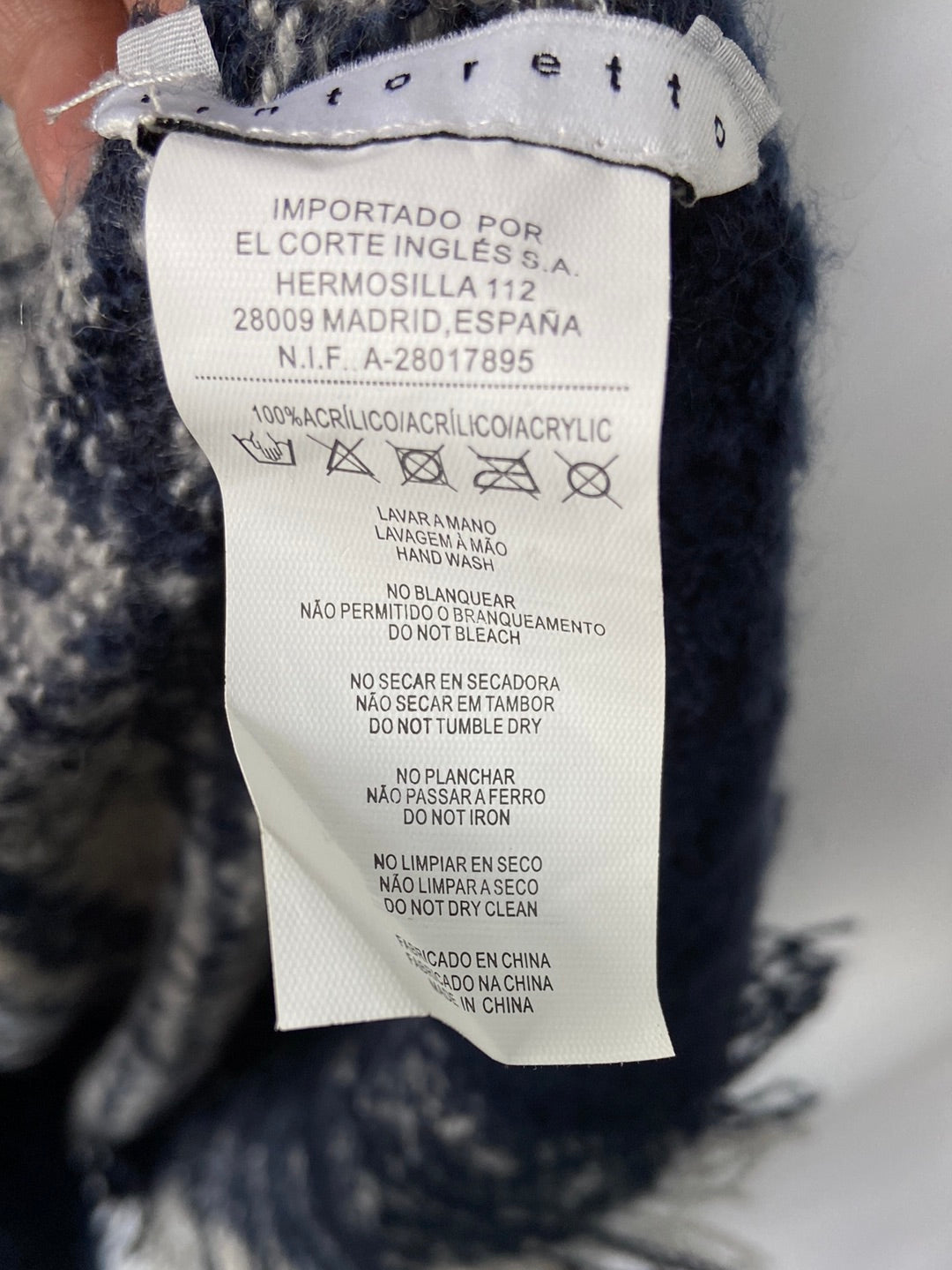 TINTORETTO.Poncho oversized TU