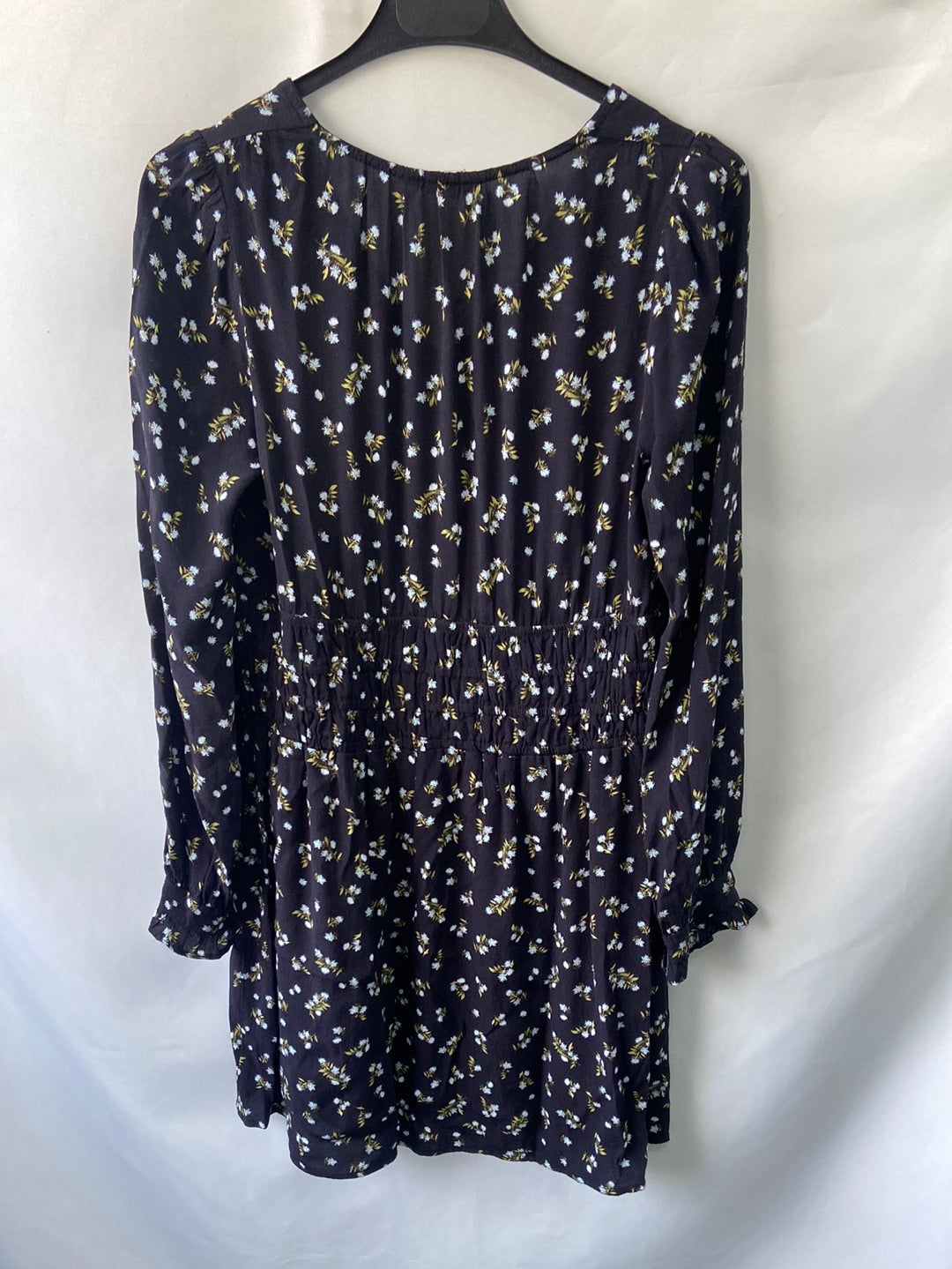 THAT OR THAT. Short blue floral dress S.XS