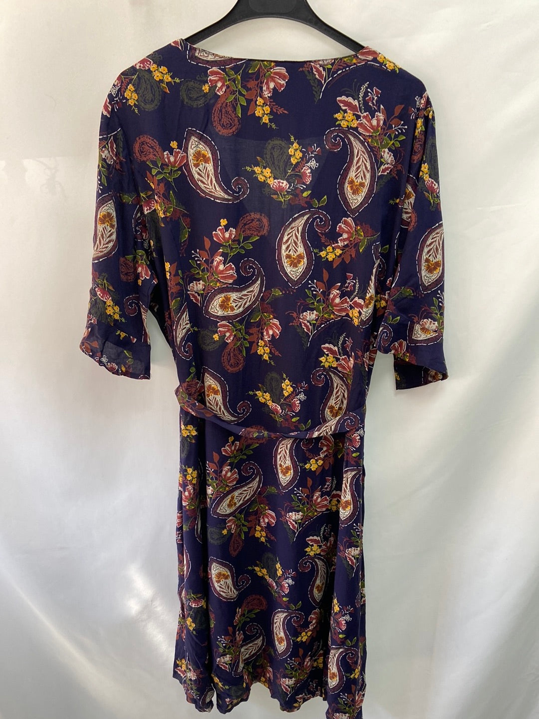 CORTEFIEL. Blue floral dress, size XL