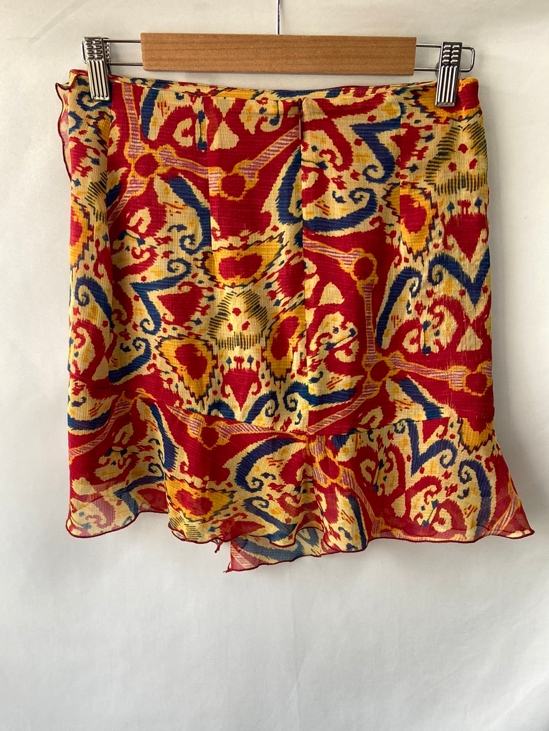 MANGO.Falda corta tipo pareo T.s