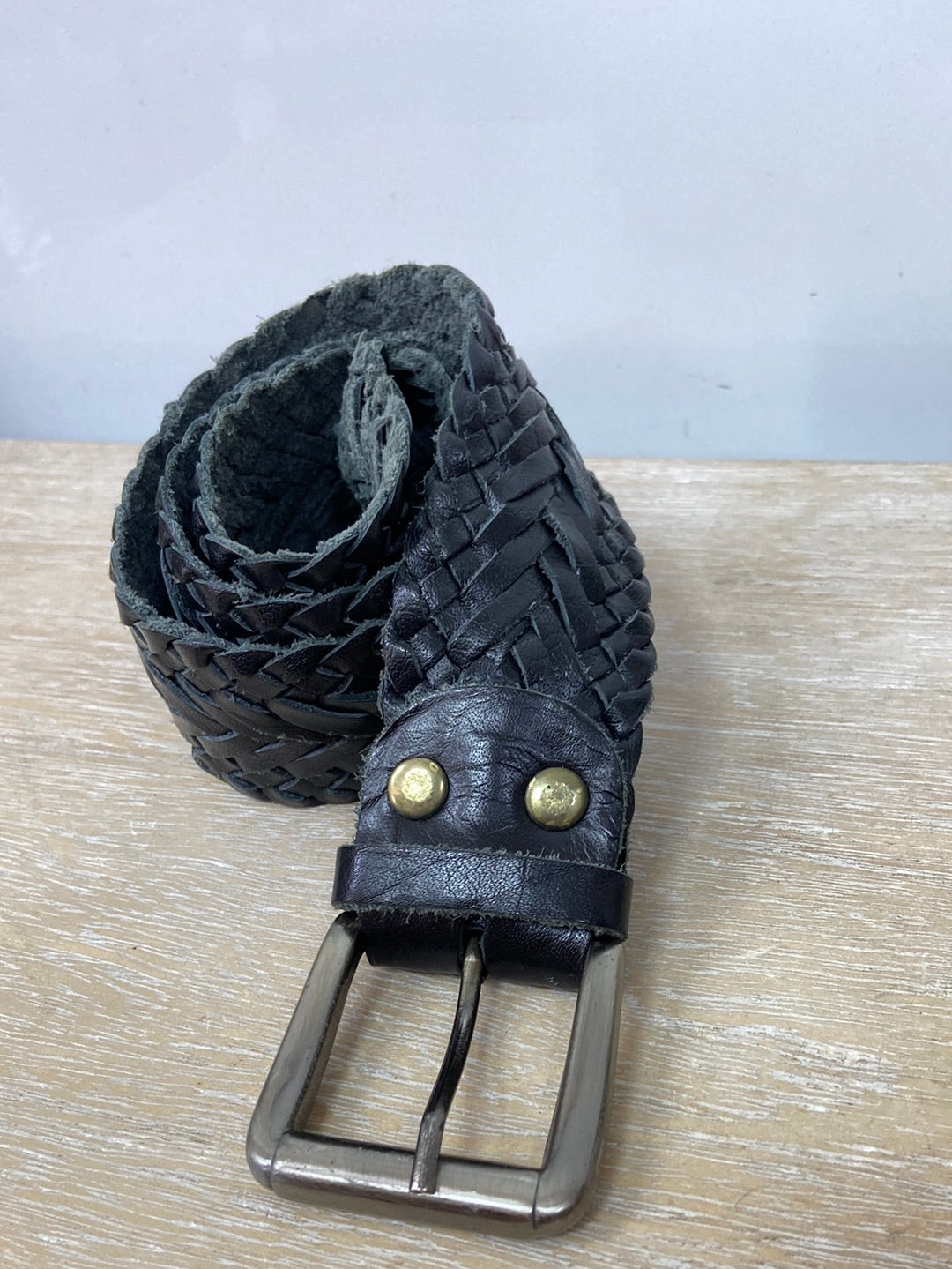 MANGO. Your black braided belt