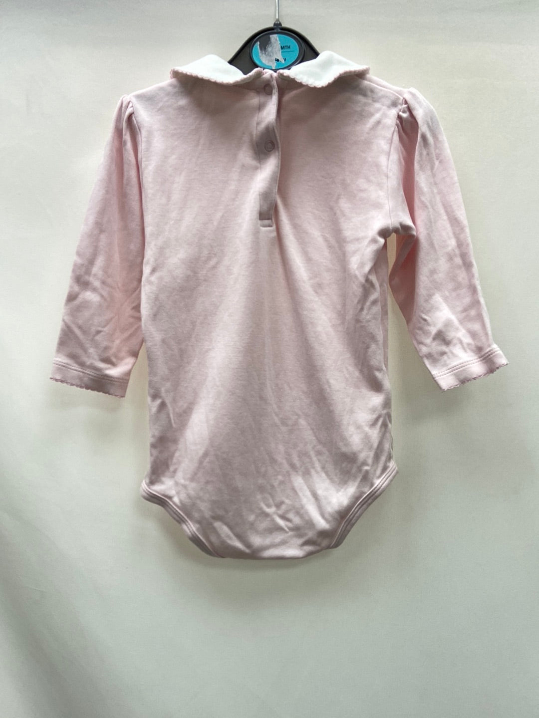 OTHERS. Pink bodysuit with neck, 18-24 months