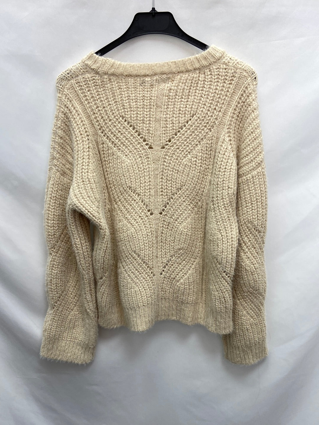 MANGO.Jersey beige gordito T.s